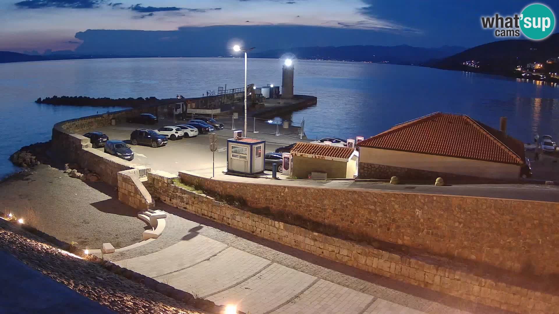 Webcam puerto de Senj – Rompeolas y faro en directo