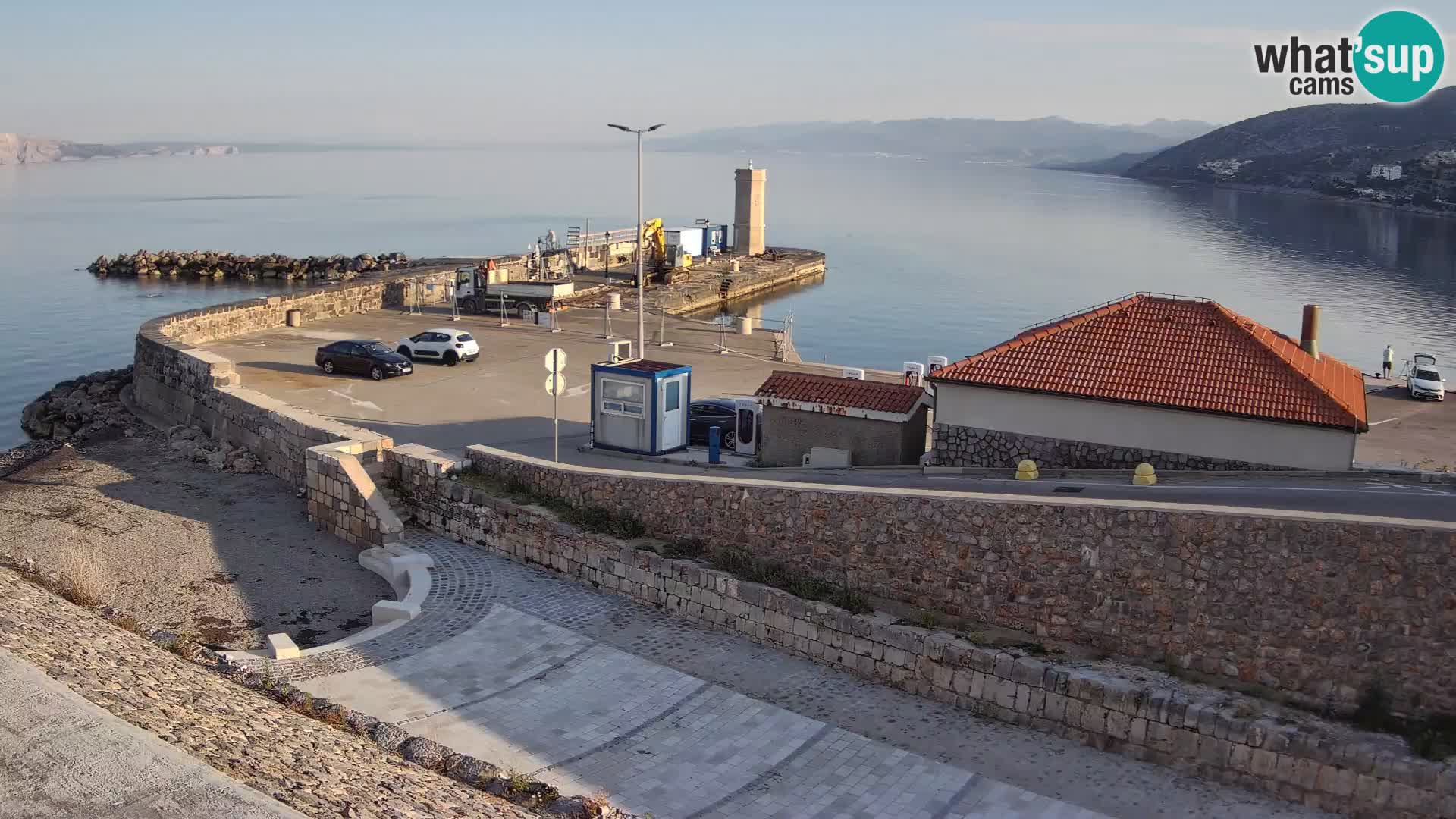 Senj Harbour Webcam – Breakwater & Lighthouse Live View