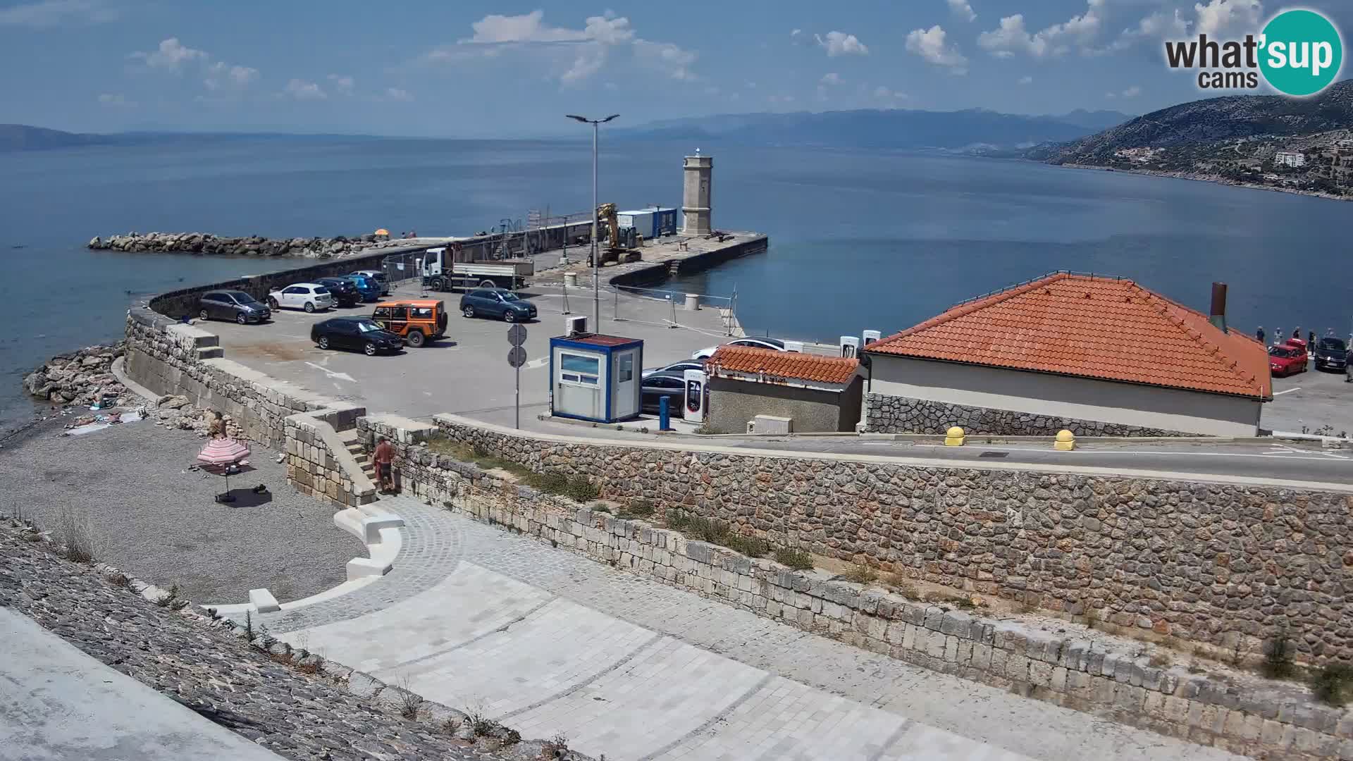 Senj Harbour Webcam – Breakwater & Lighthouse Live View