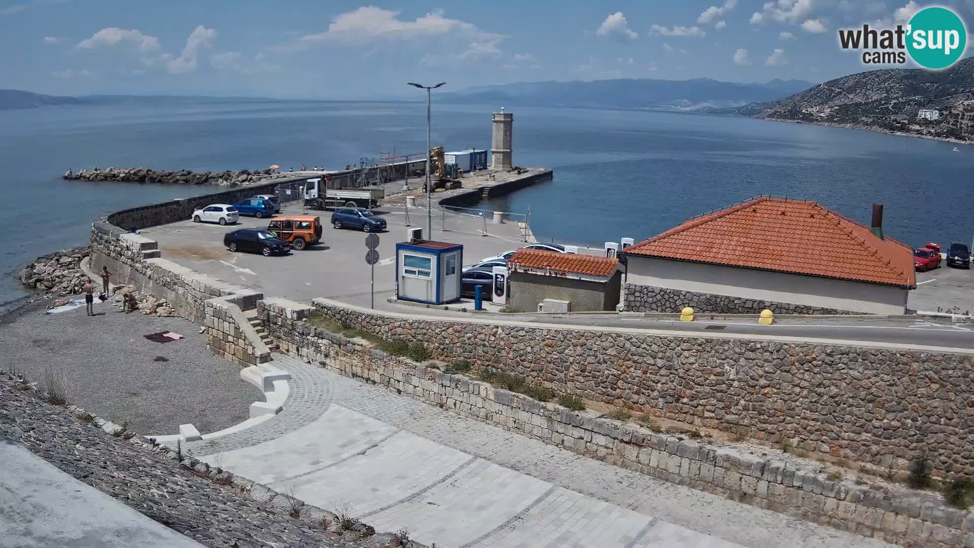 Senj Harbour Webcam – Breakwater & Lighthouse Live View