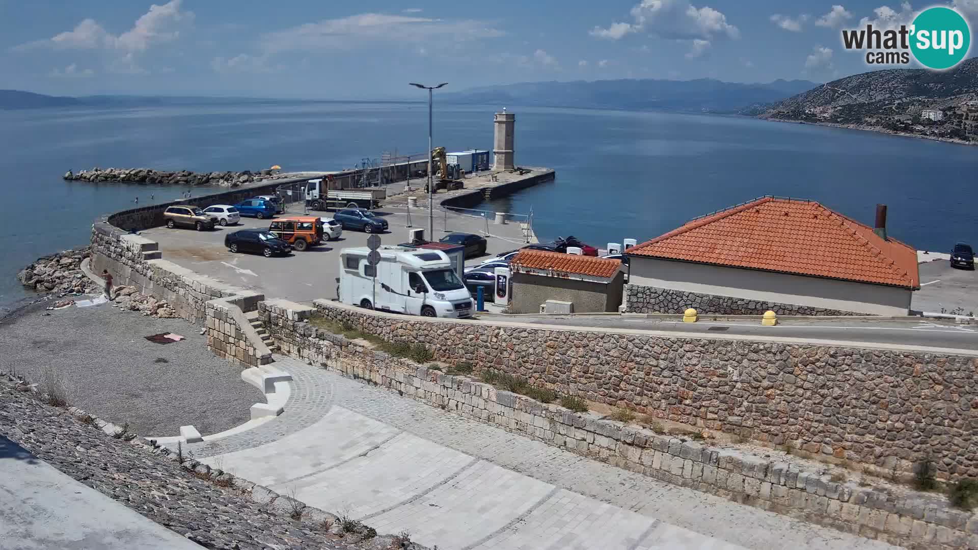 Webcam Porto di Segna – Frangiflutti e Faro in diretta