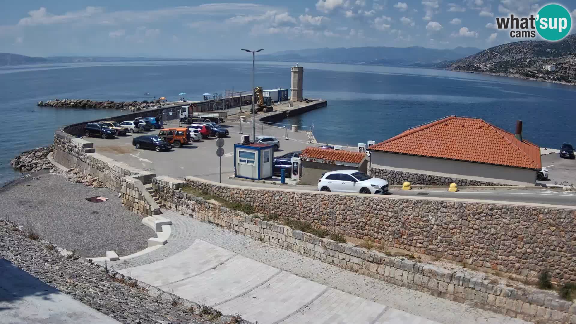 Senj Harbour Webcam – Breakwater & Lighthouse Live View