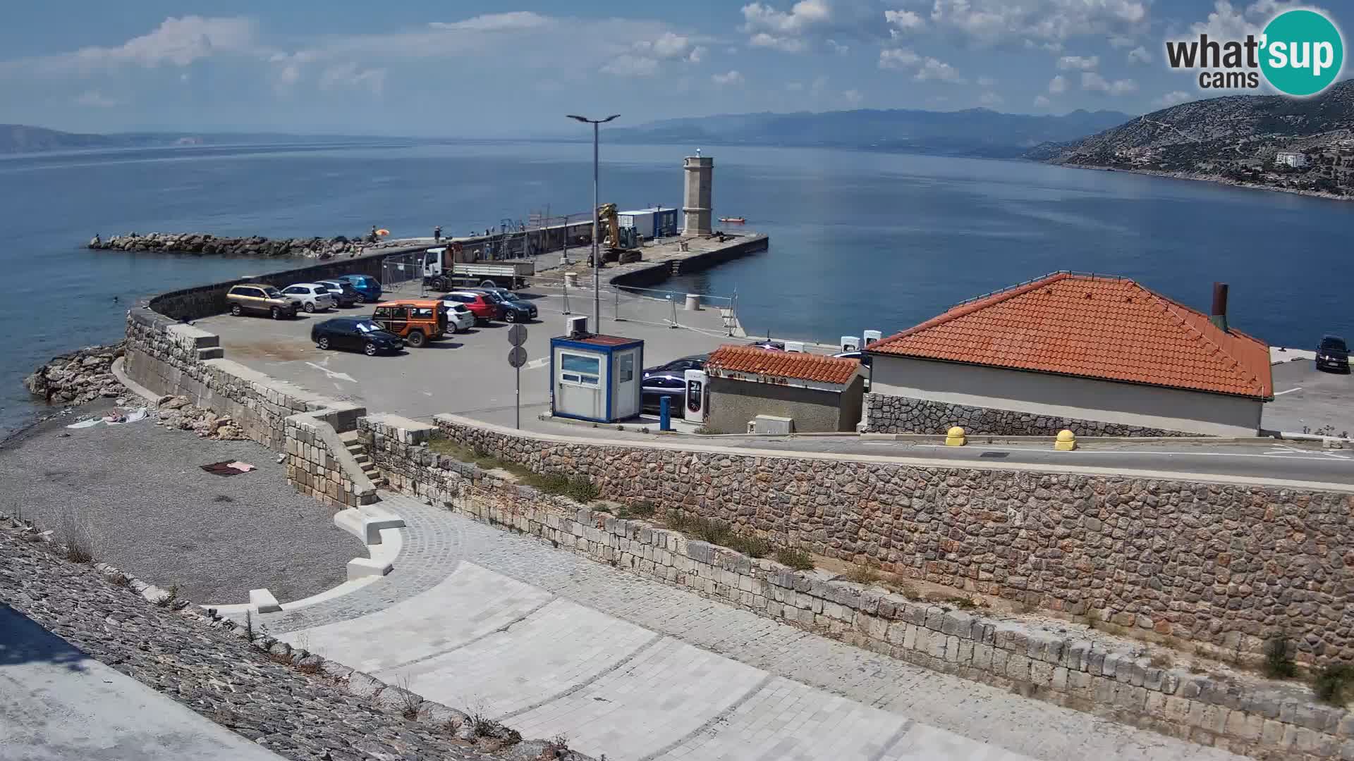 Senj Harbour Webcam – Breakwater & Lighthouse Live View