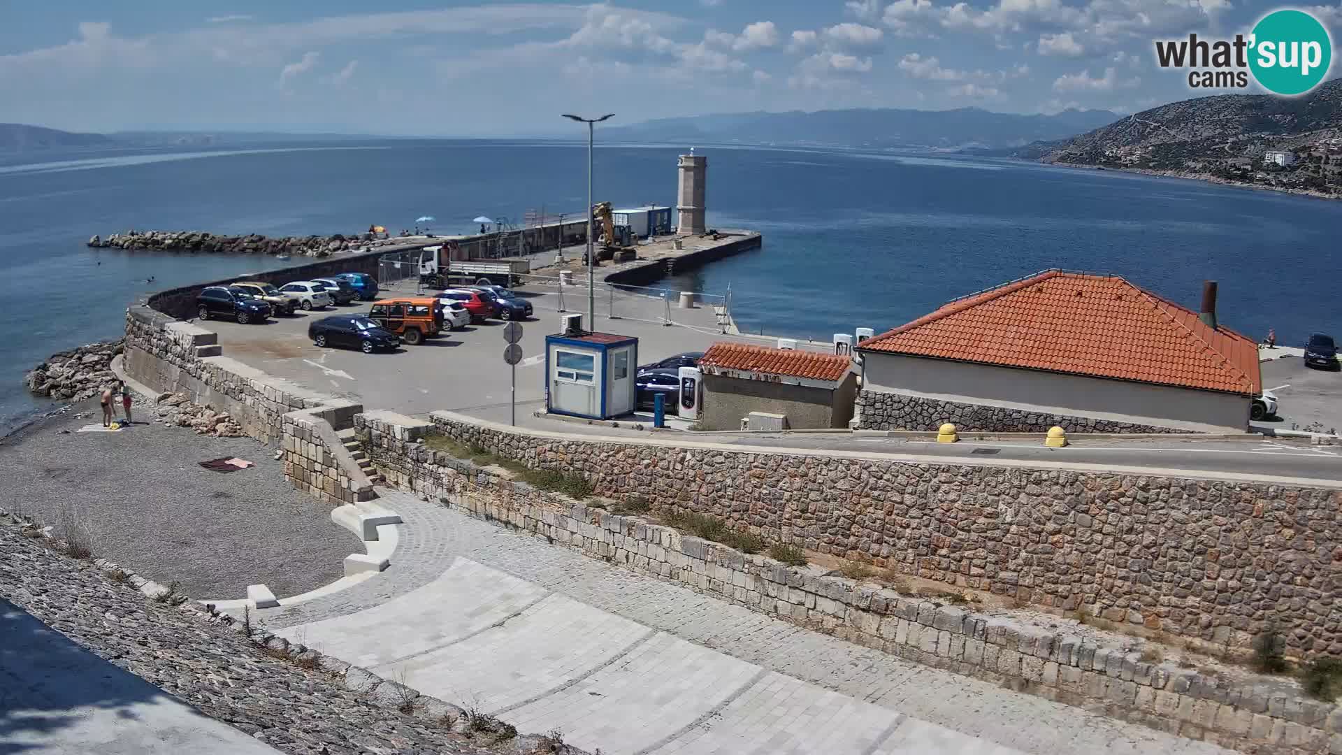 Senj Harbour Webcam – Breakwater & Lighthouse Live View