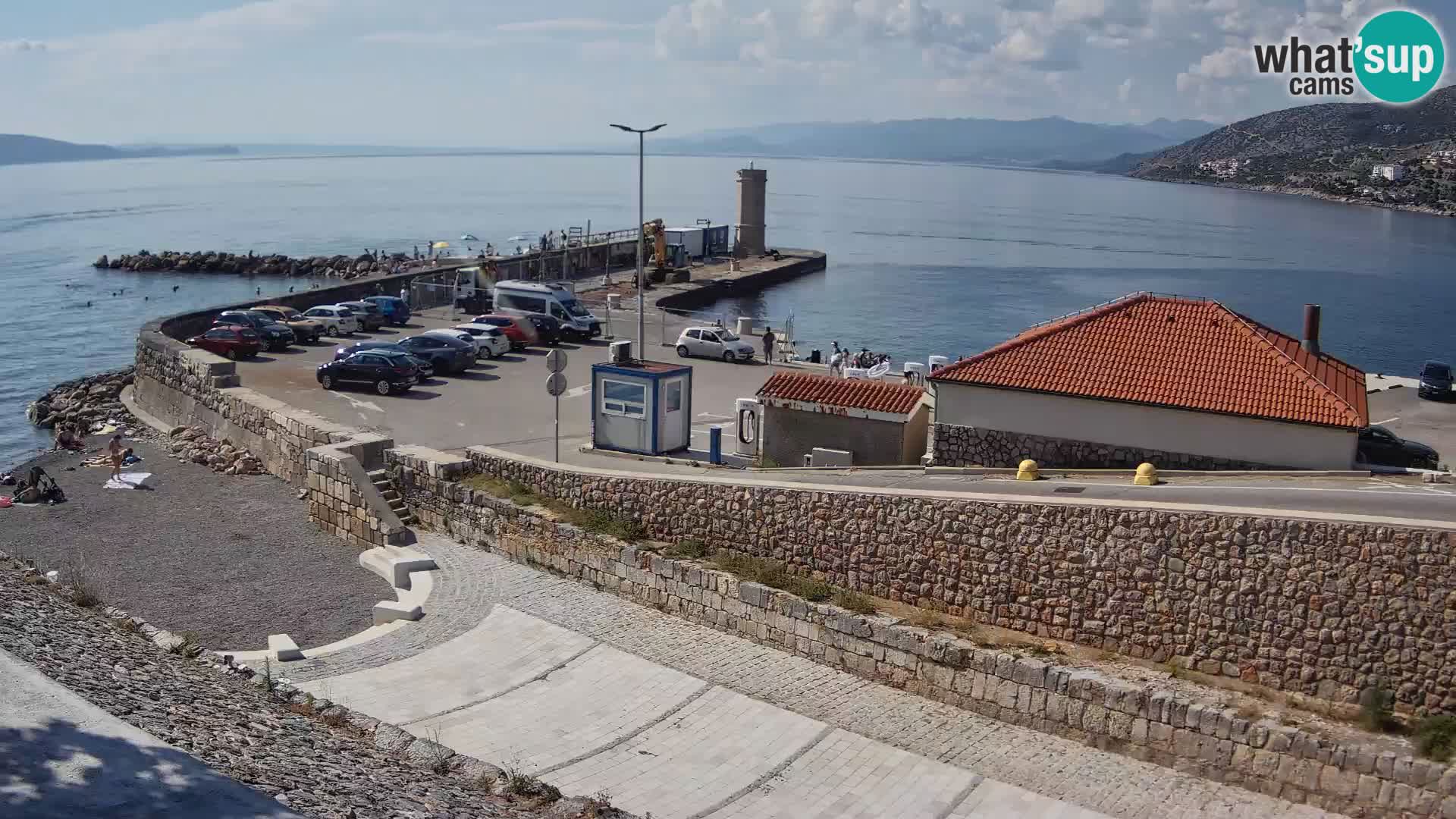 Senj Harbour Webcam – Breakwater & Lighthouse Live View