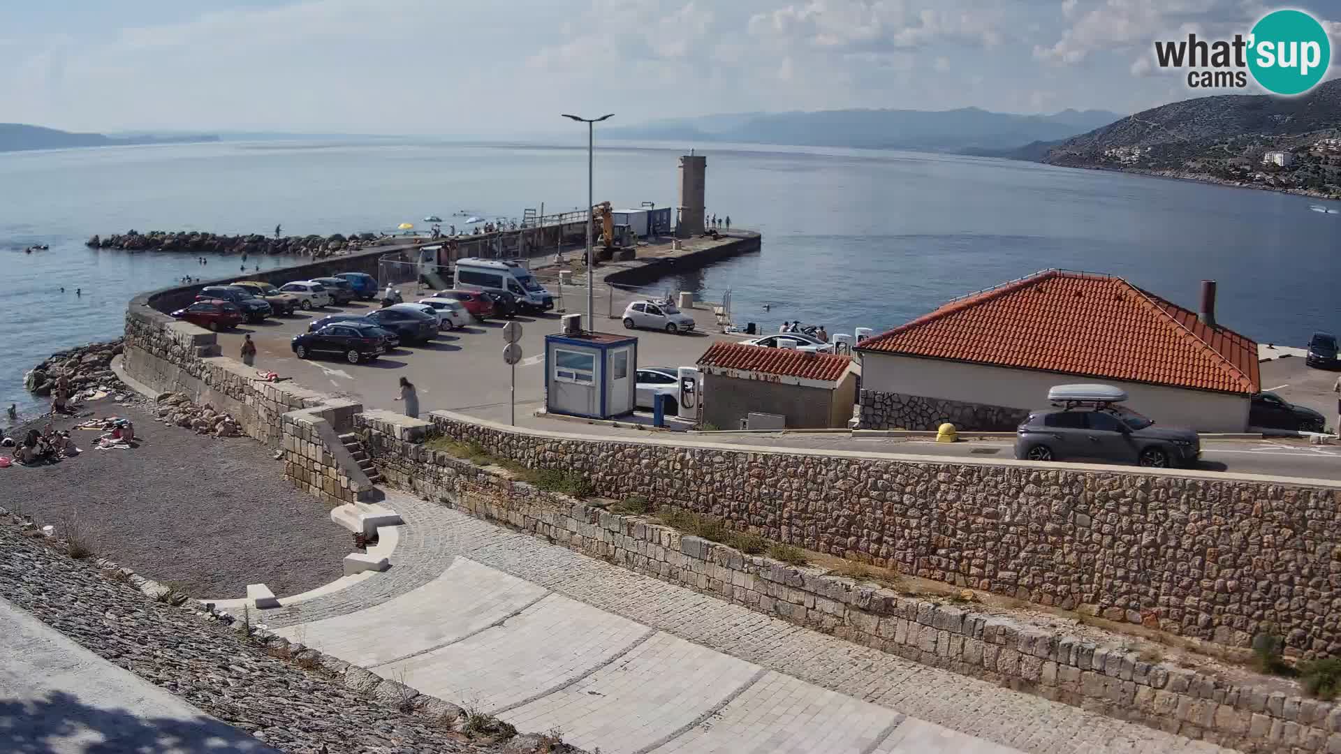 Senj Hafen Webcam – Wellenbrecher & Leuchtturm Liveblick