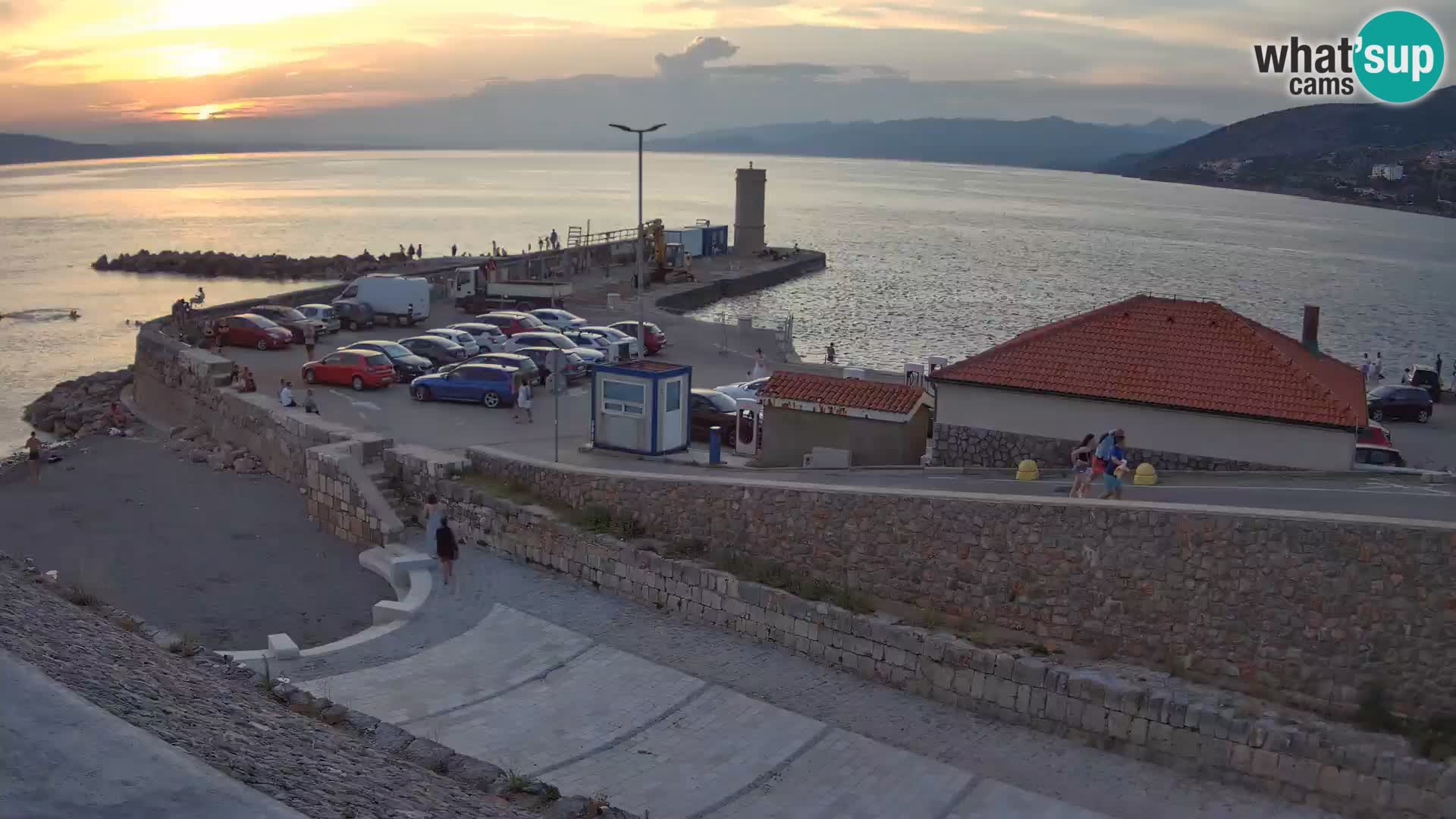 Senj Harbour Webcam – Breakwater & Lighthouse Live View