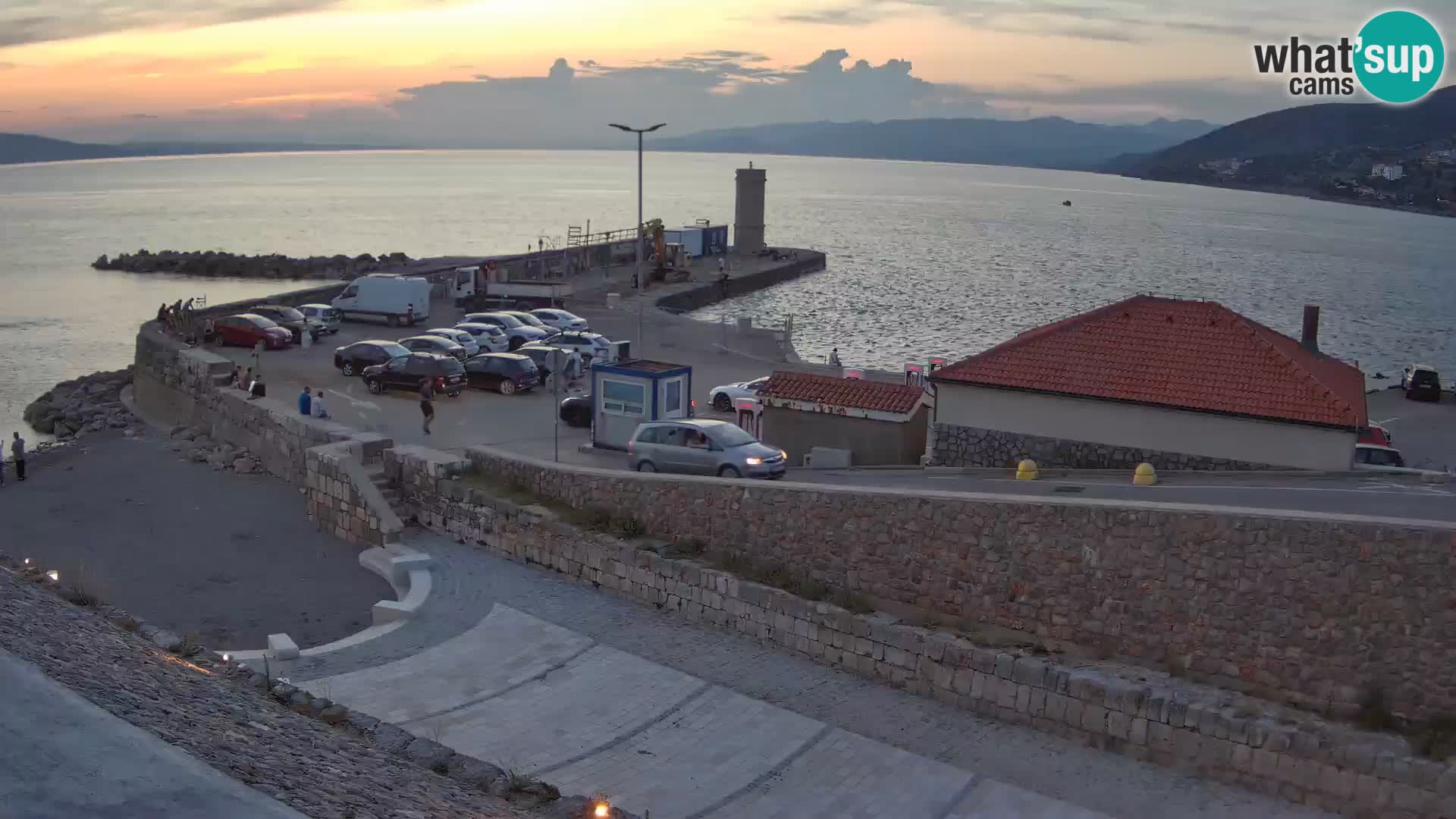 Senj Harbour Webcam – Breakwater & Lighthouse Live View
