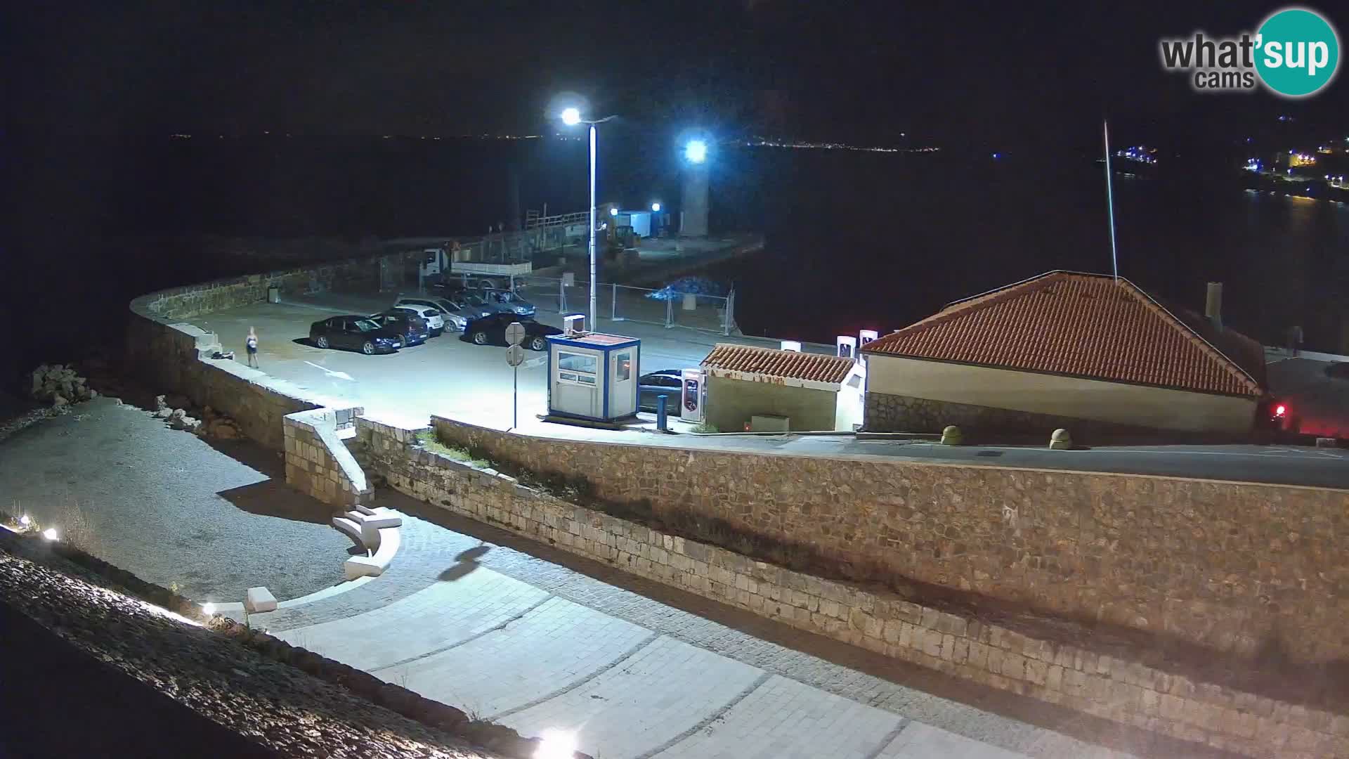 Senj Hafen Webcam – Wellenbrecher & Leuchtturm Liveblick
