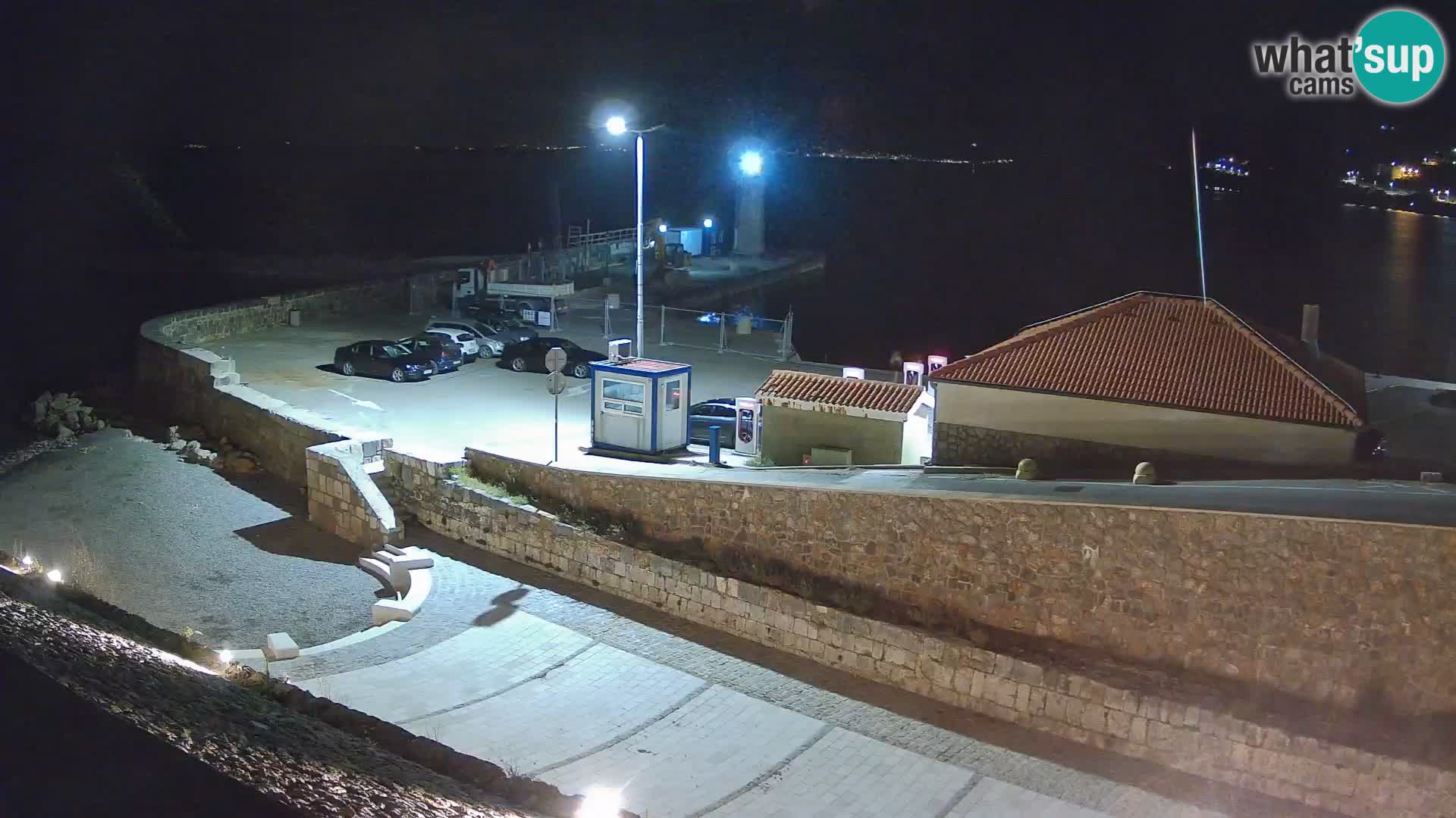 Senj Harbour Webcam – Breakwater & Lighthouse Live View