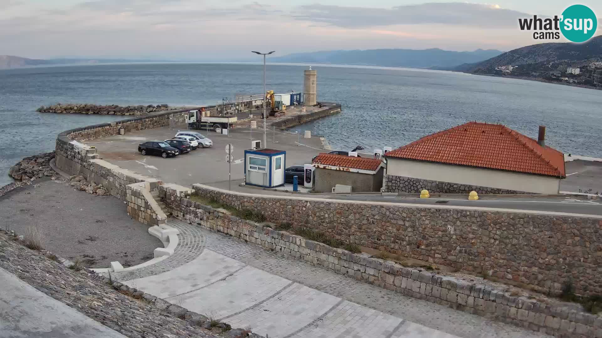 Senj Harbour Webcam – Breakwater & Lighthouse Live View