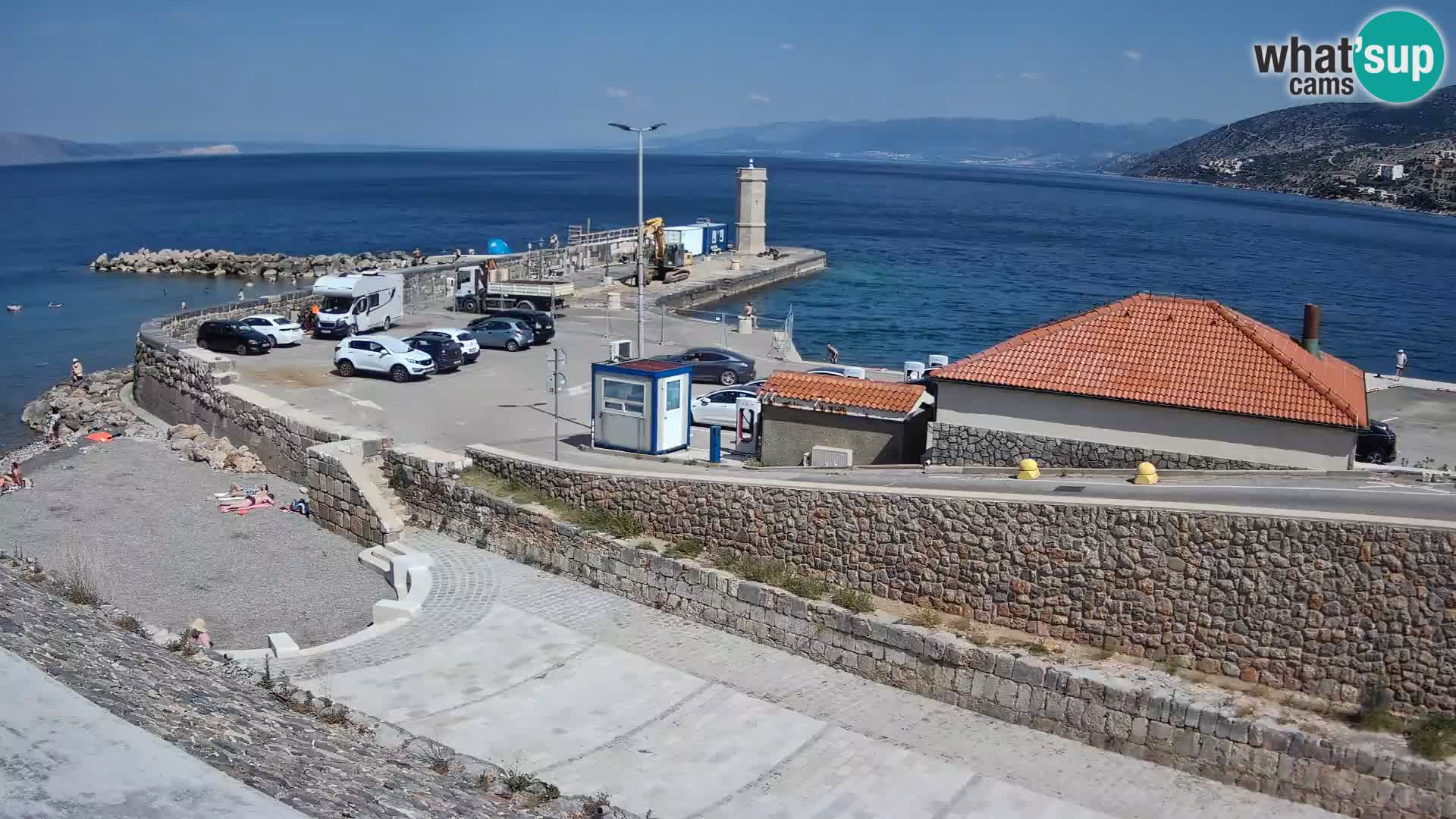 Senj Harbour Webcam – Breakwater & Lighthouse Live View