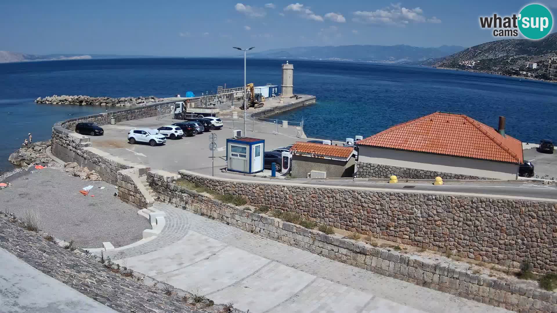 Senj Harbour Webcam – Breakwater & Lighthouse Live View
