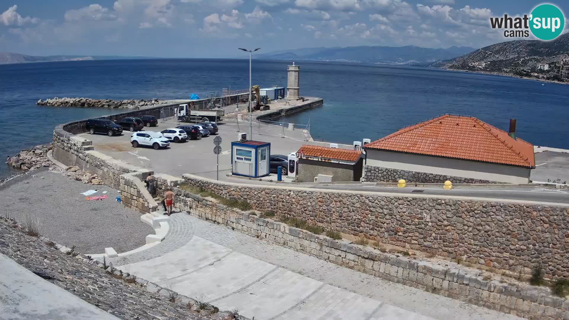Senj Harbour Webcam – Breakwater & Lighthouse Live View