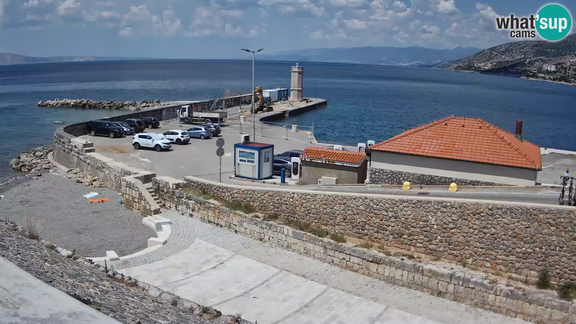 Senj Harbour Webcam – Breakwater & Lighthouse Live View