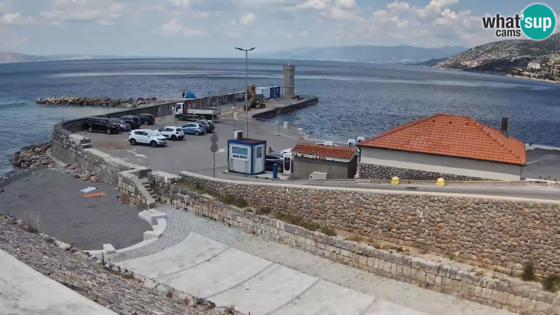 Webcam puerto de Senj – Rompeolas y faro en directo