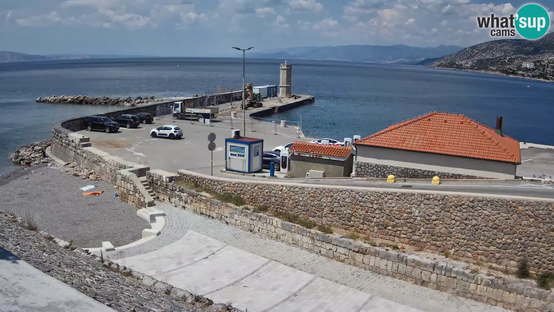 Web kamera Senj luka – Lukobran i svjetionik uživo