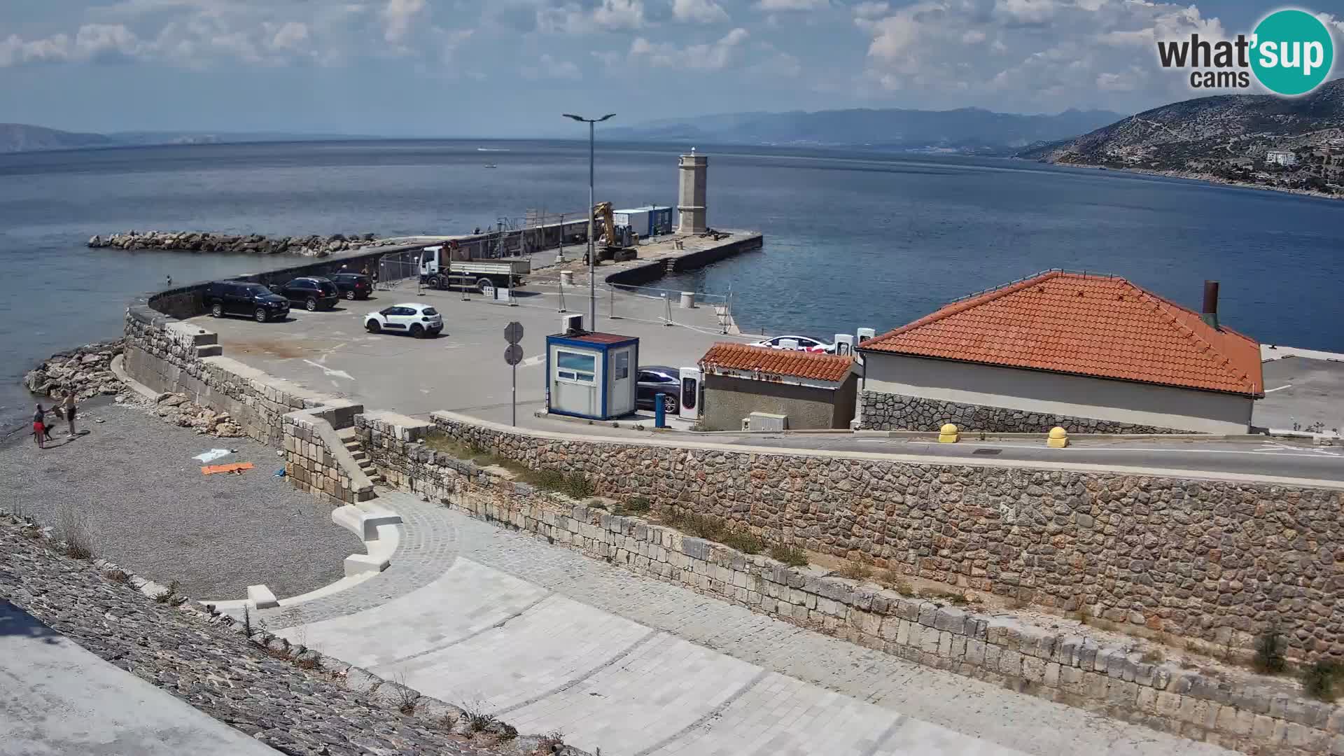 Web kamera Senj luka – Lukobran i svjetionik uživo