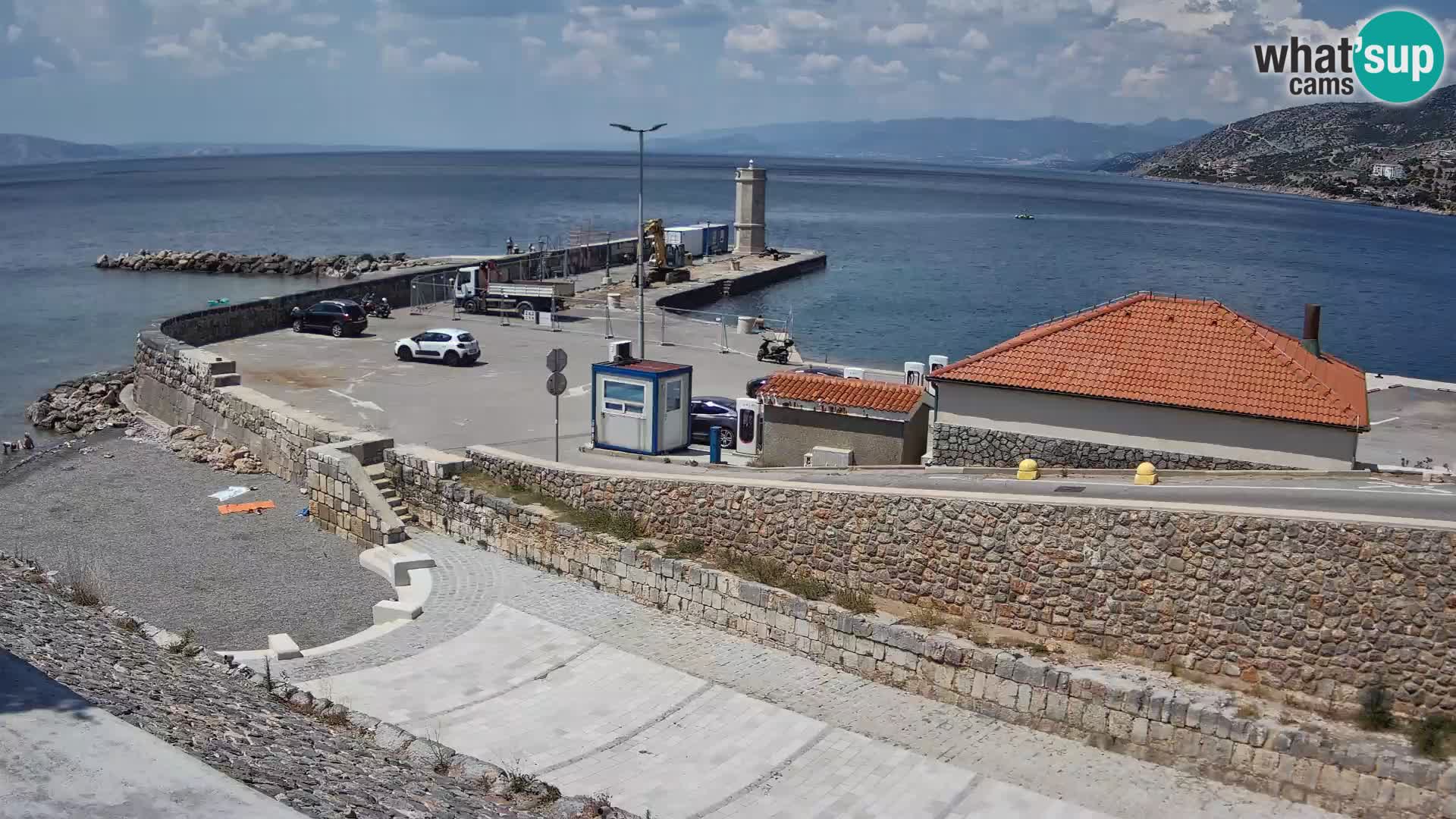 Webcam Porto di Segna – Frangiflutti e Faro in diretta