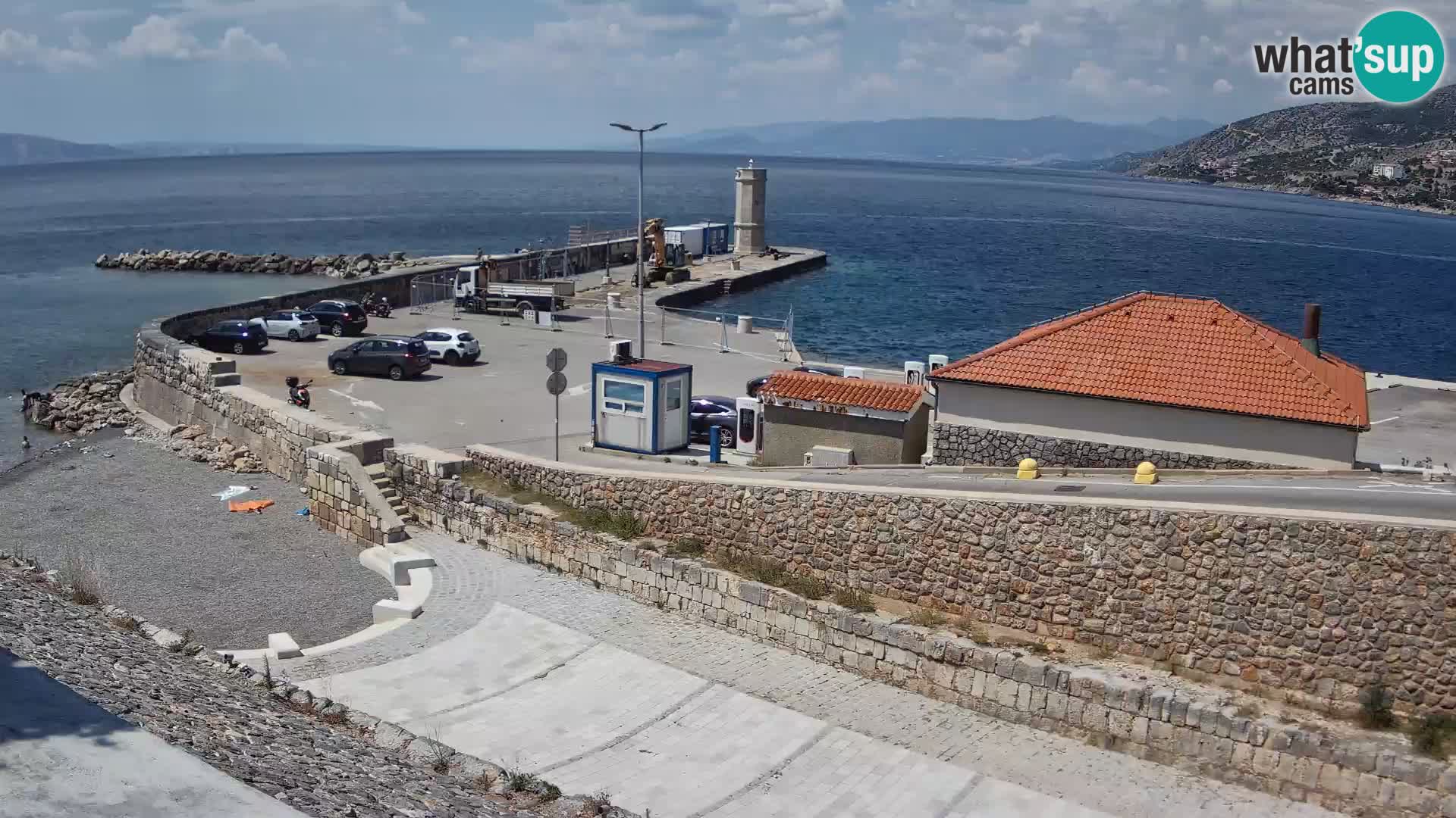 Senj Harbour Webcam – Breakwater & Lighthouse Live View