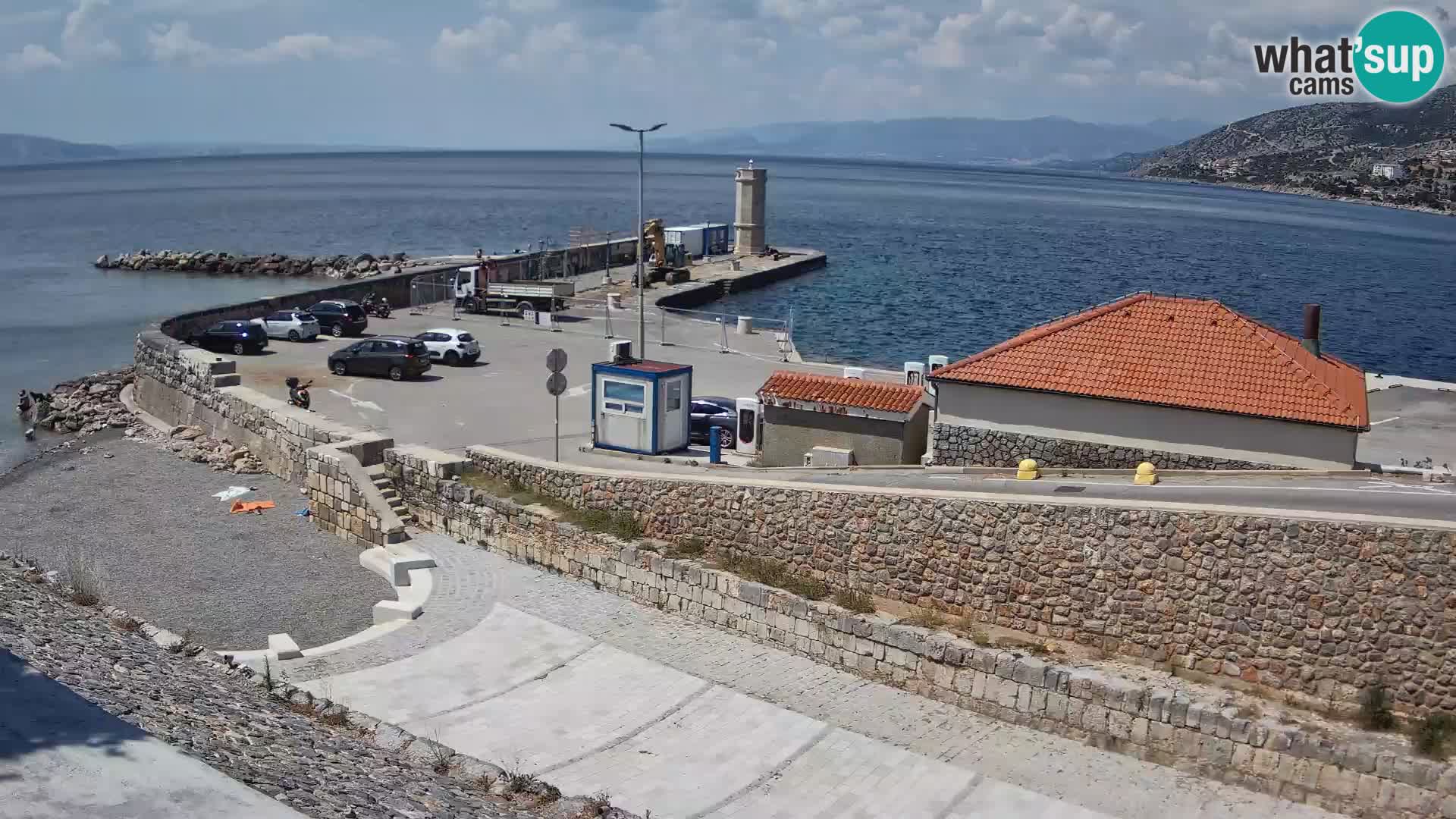 Senj Harbour Webcam – Breakwater & Lighthouse Live View