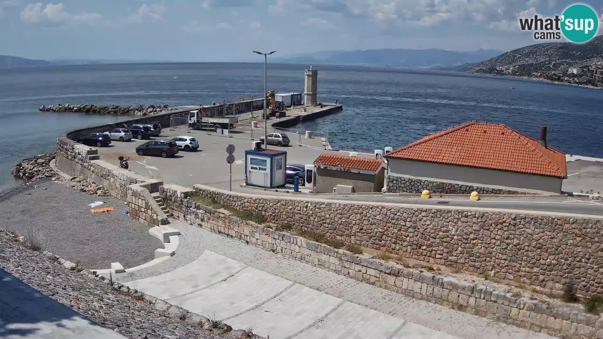 Senj Harbour Webcam – Breakwater & Lighthouse Live View