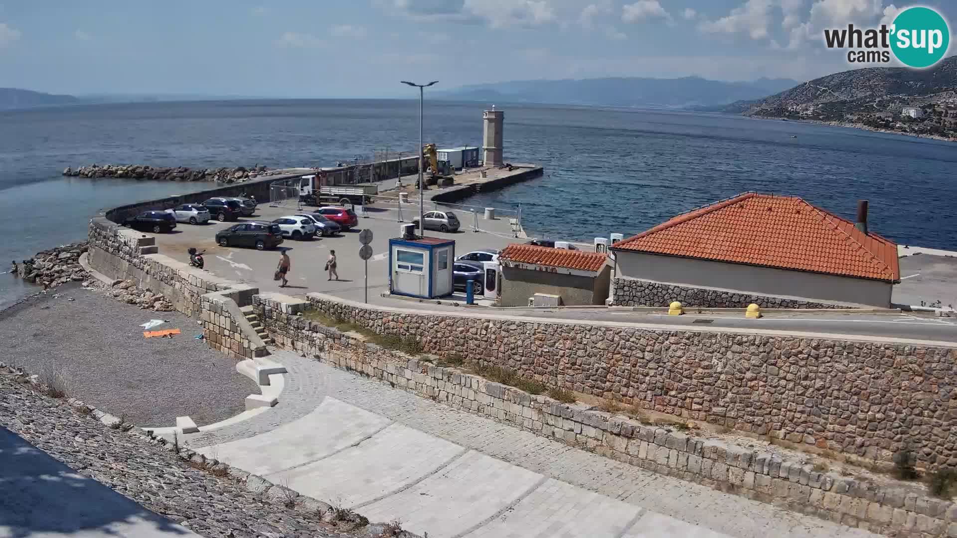 Senj Hafen Webcam – Wellenbrecher & Leuchtturm Liveblick