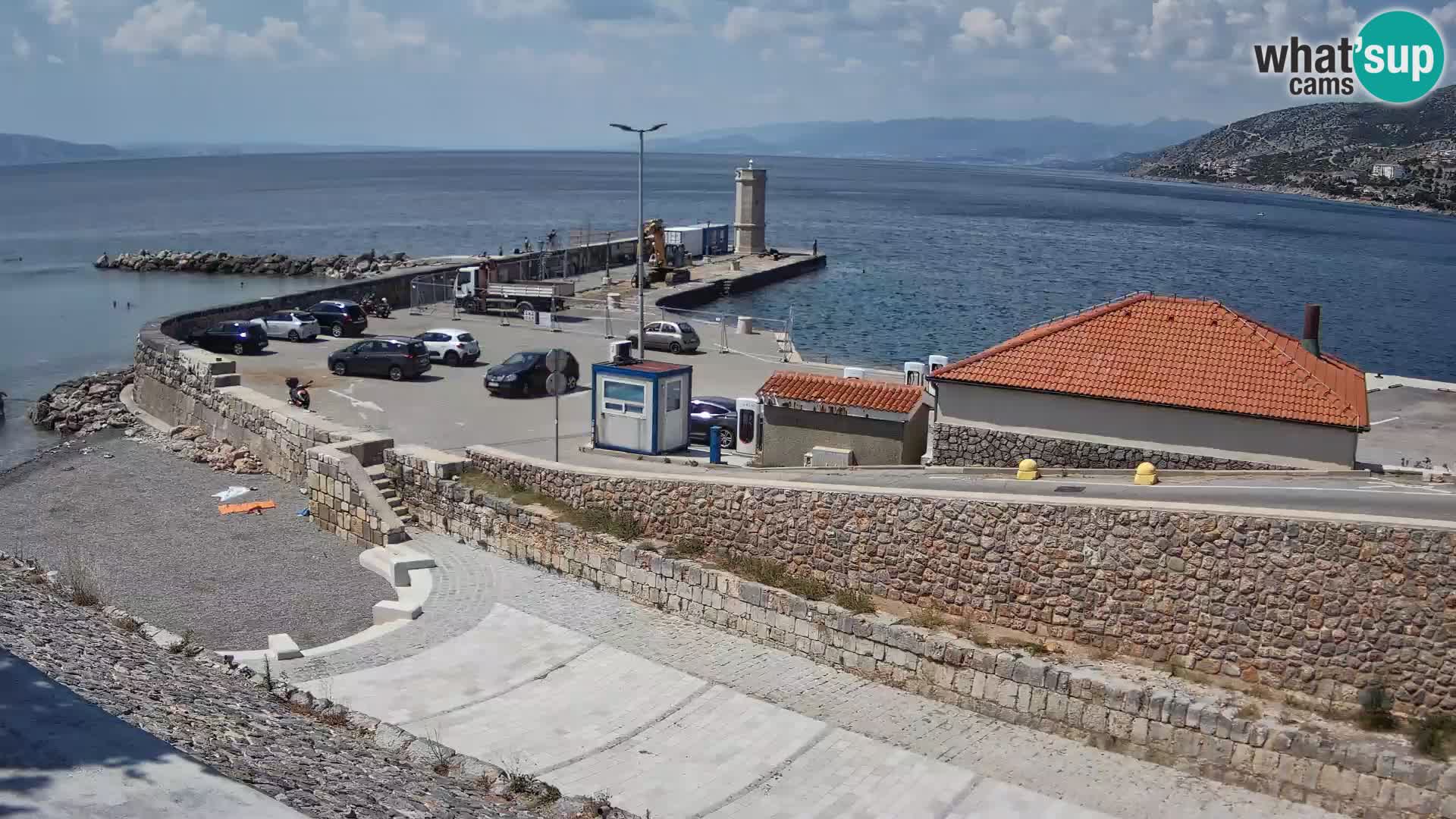 Web kamera Senj luka – Lukobran i svjetionik uživo