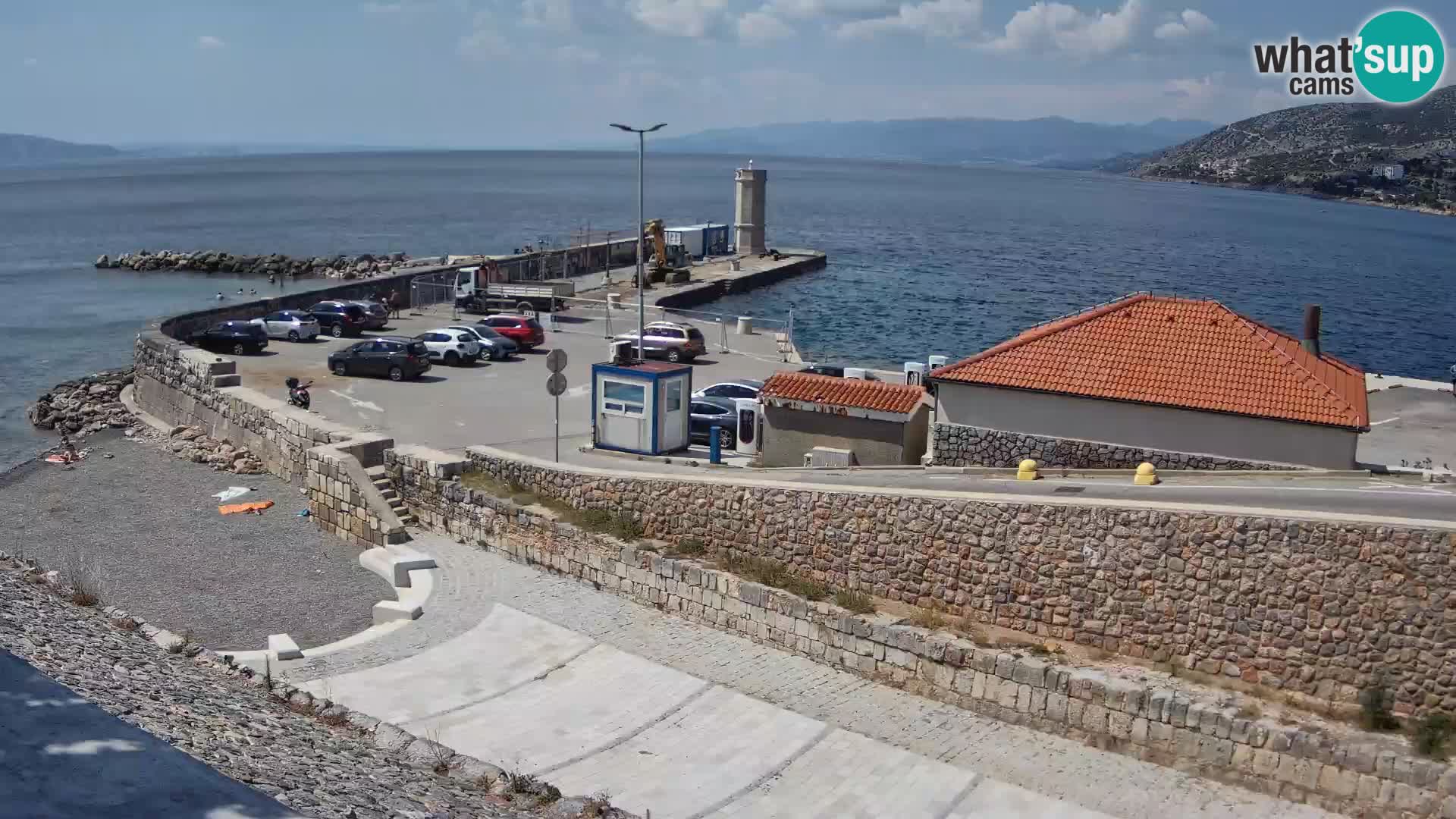 Senj Harbour Webcam – Breakwater & Lighthouse Live View