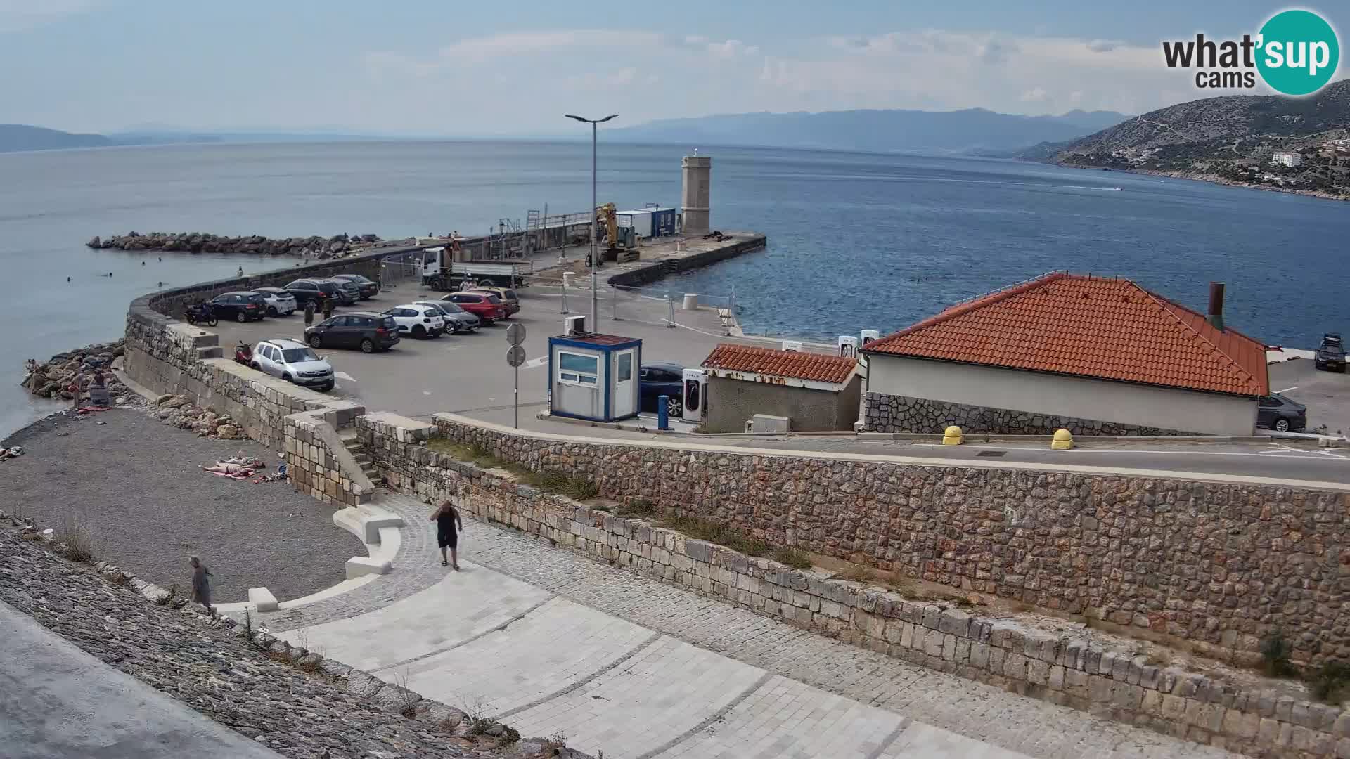 Web kamera Senj luka – Lukobran i svjetionik uživo