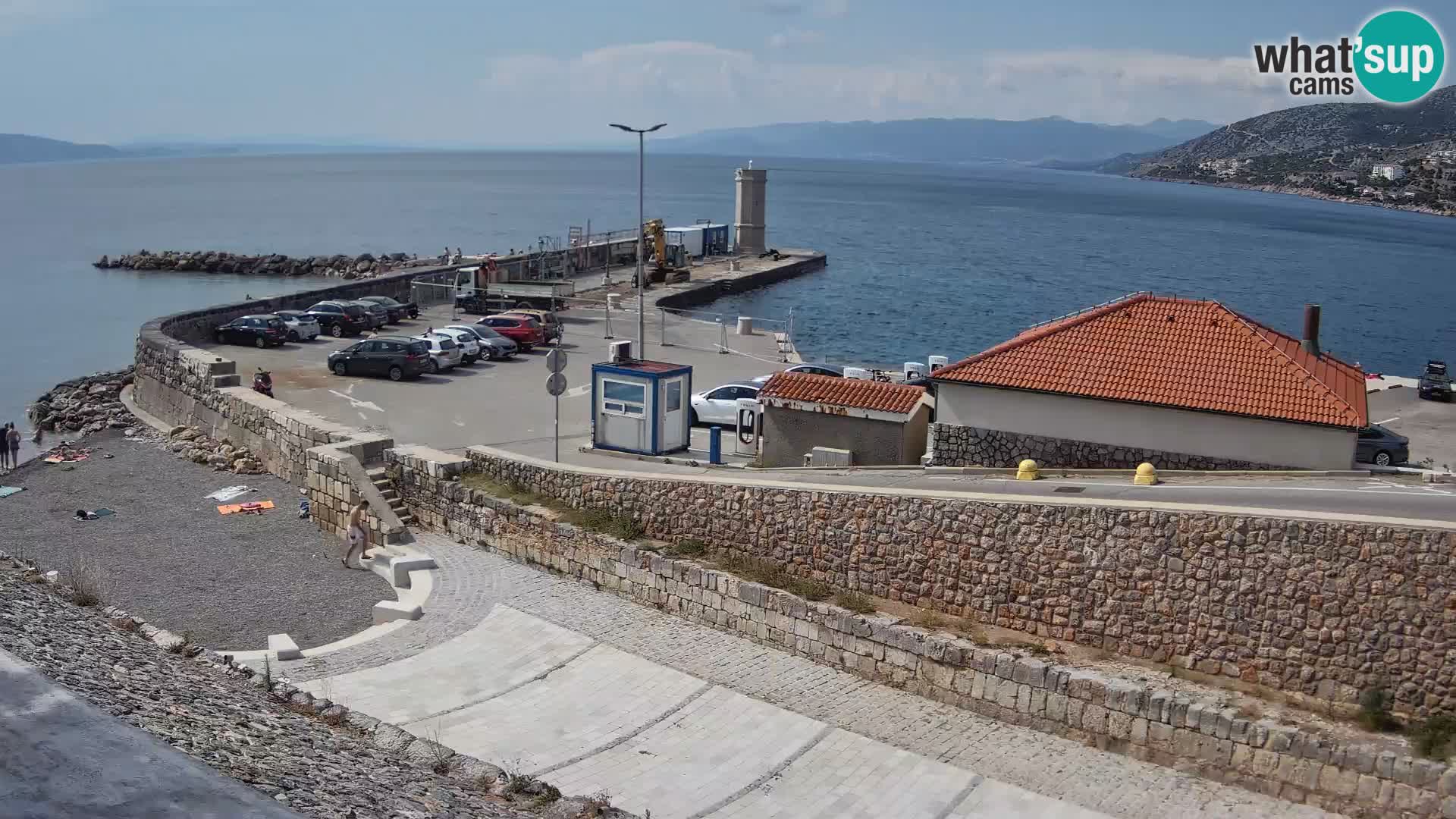 Senj Harbour Webcam – Breakwater & Lighthouse Live View