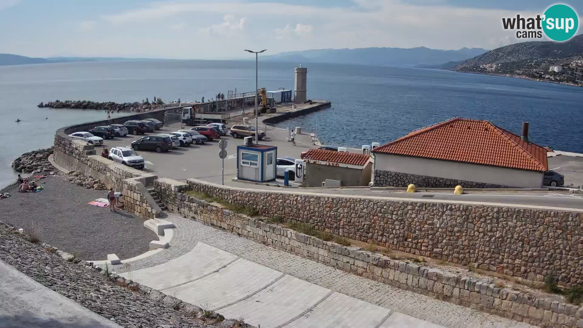 Web kamera Senj luka – Lukobran i svjetionik uživo
