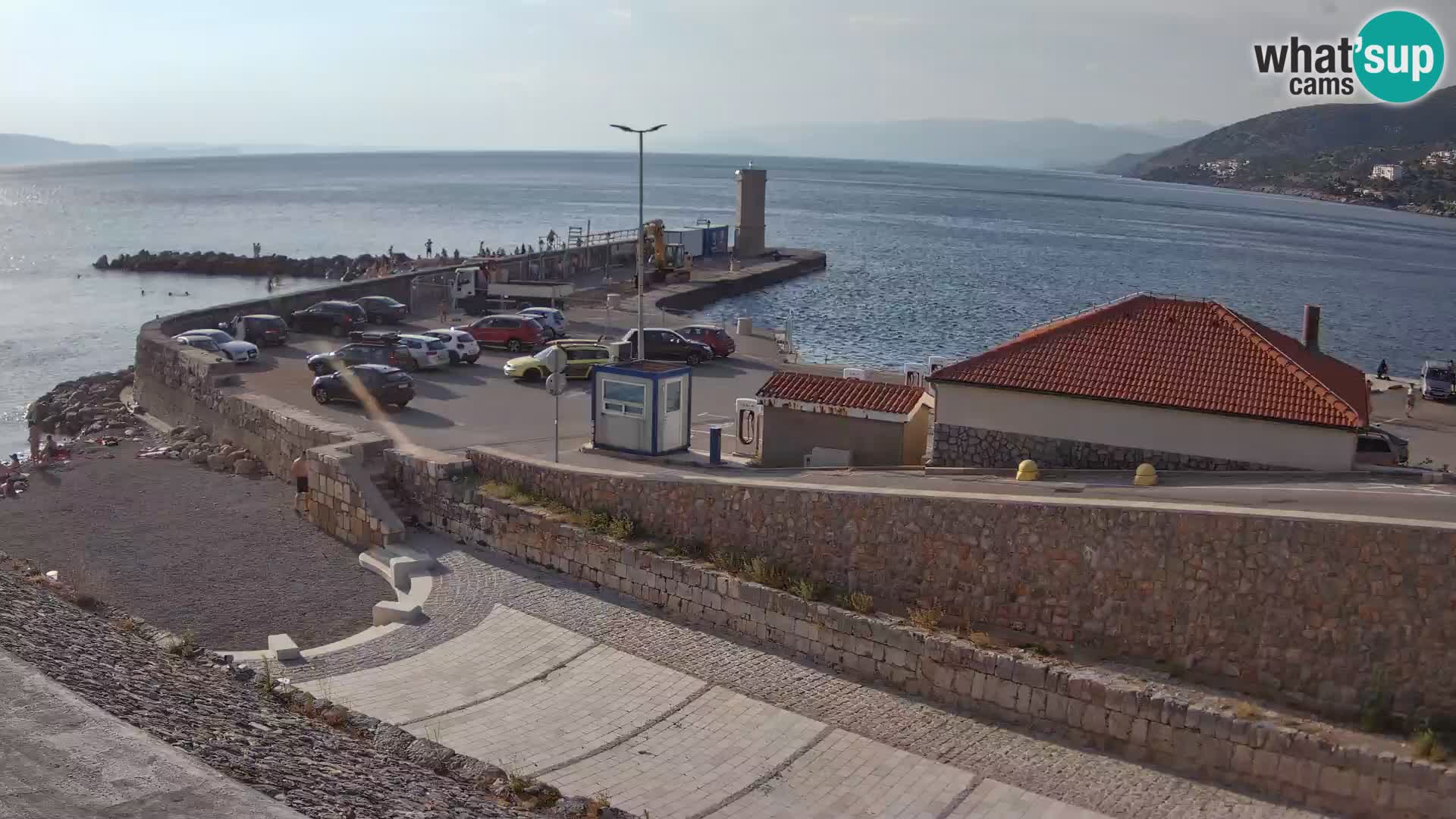 Webcam puerto de Senj – Rompeolas y faro en directo