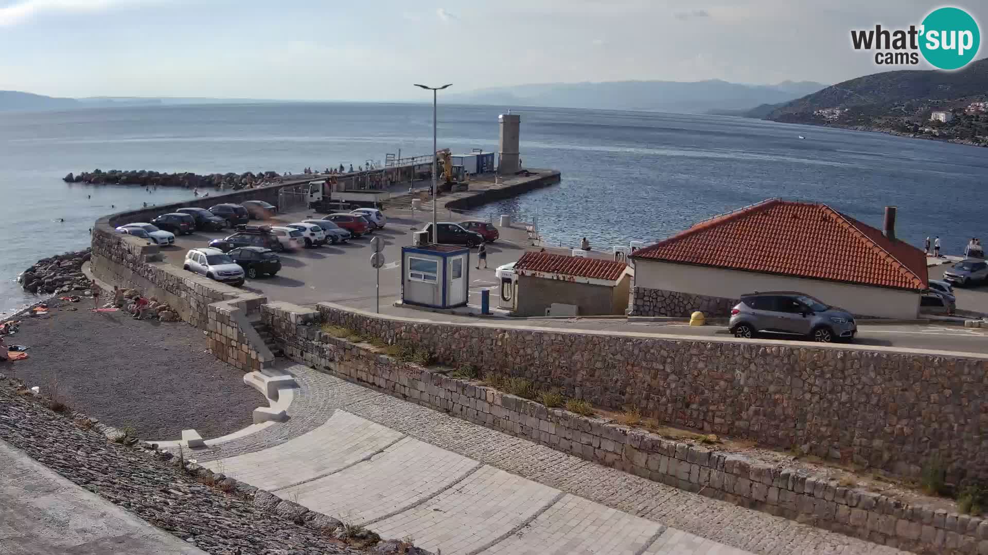 Webcam puerto de Senj – Rompeolas y faro en directo