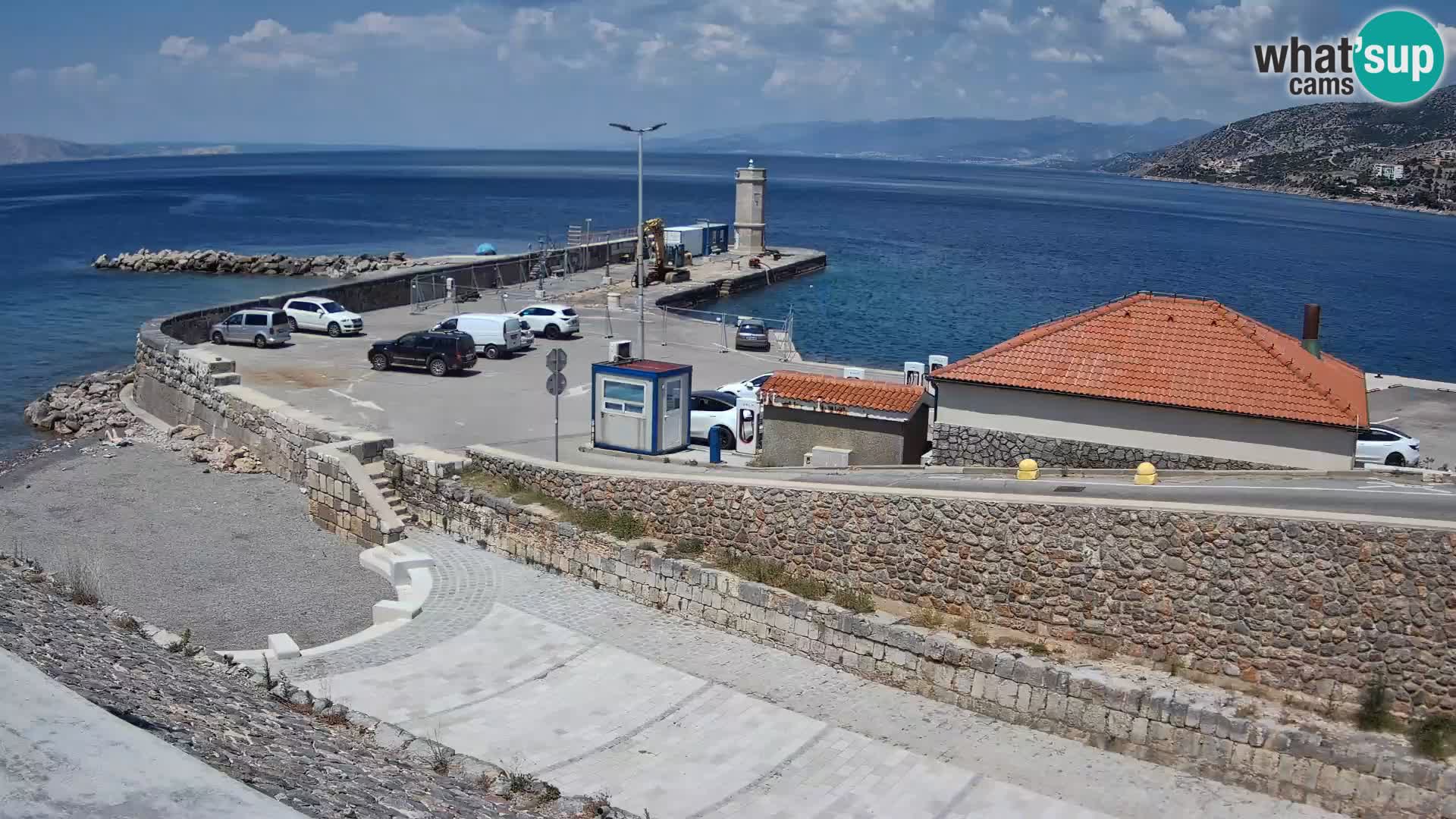 Webcam Porto di Segna – Frangiflutti e Faro in diretta