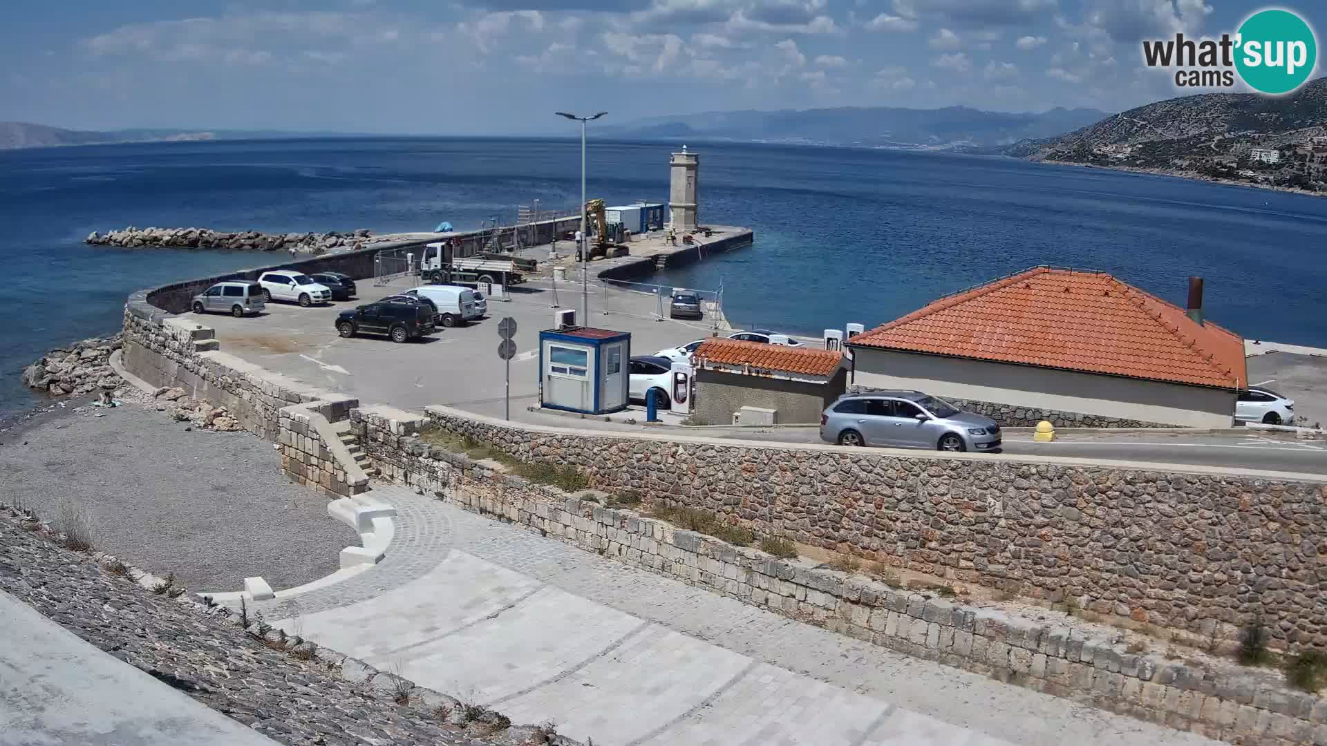 Webcam puerto de Senj – Rompeolas y faro en directo