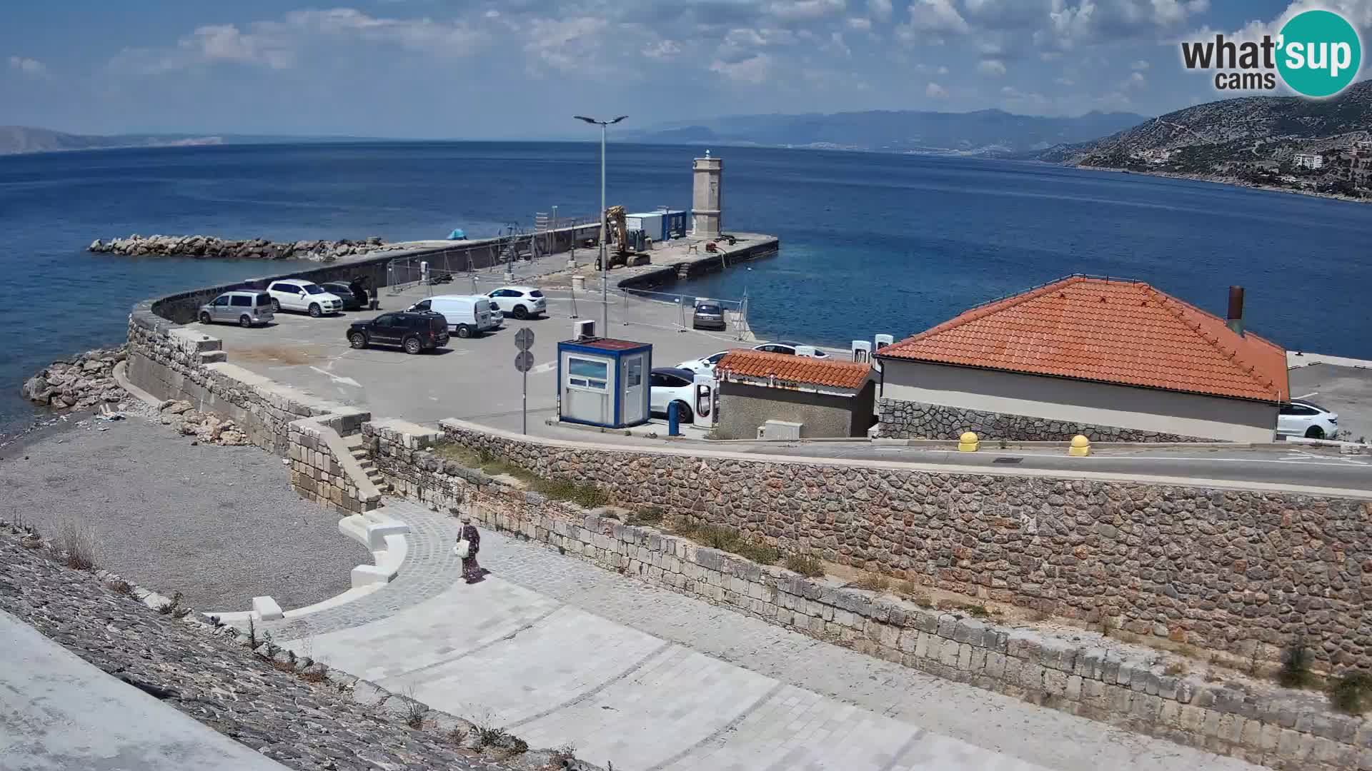 Senj Harbour Webcam – Breakwater & Lighthouse Live View