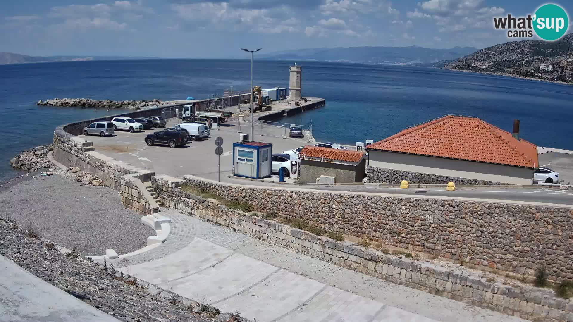 Senj Harbour Webcam – Breakwater & Lighthouse Live View