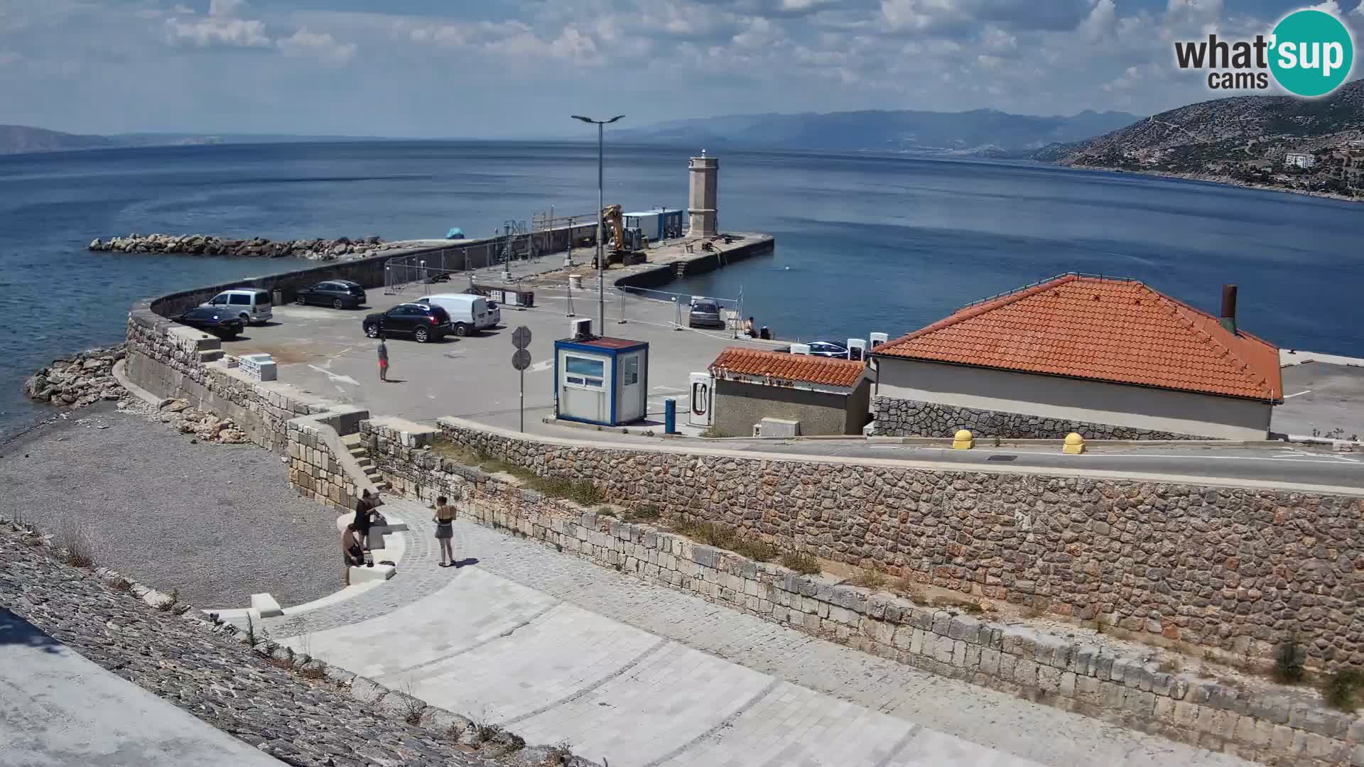 Senj Hafen Webcam – Wellenbrecher & Leuchtturm Liveblick
