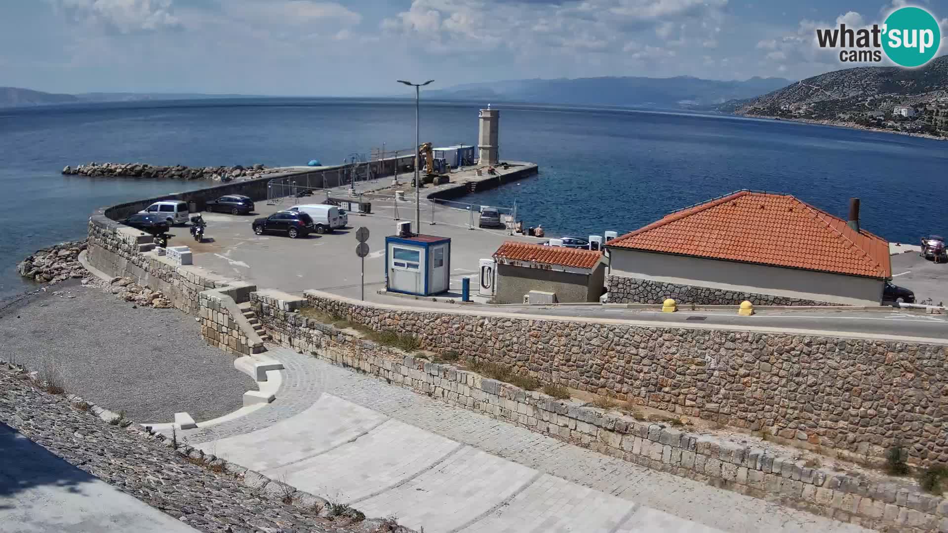Webcam puerto de Senj – Rompeolas y faro en directo
