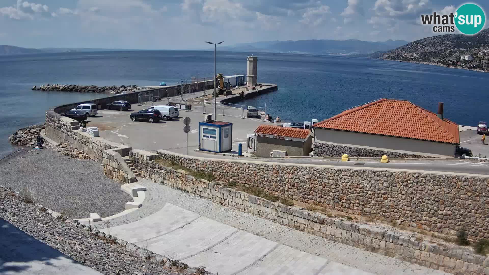 Webcam Porto di Segna – Frangiflutti e Faro in diretta