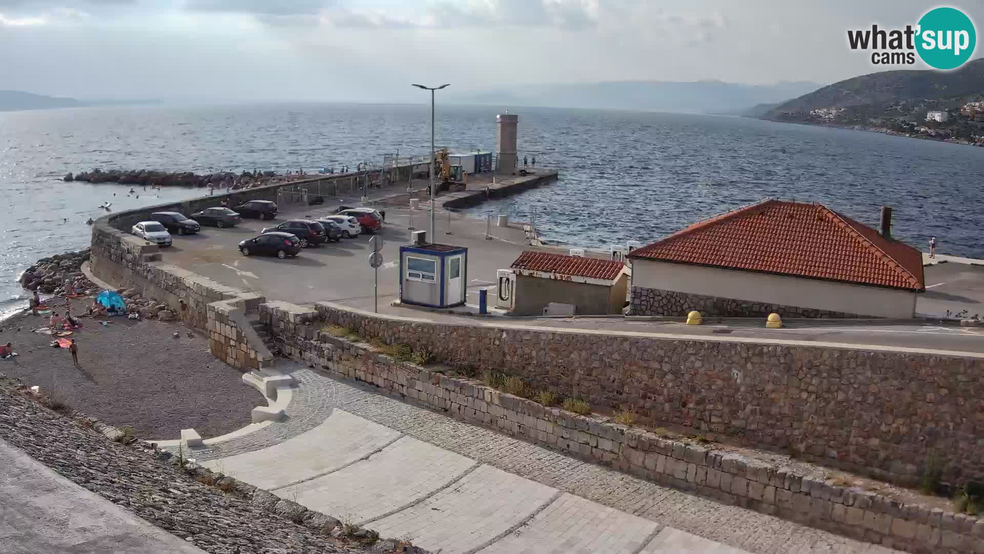 Webcam puerto de Senj – Rompeolas y faro en directo