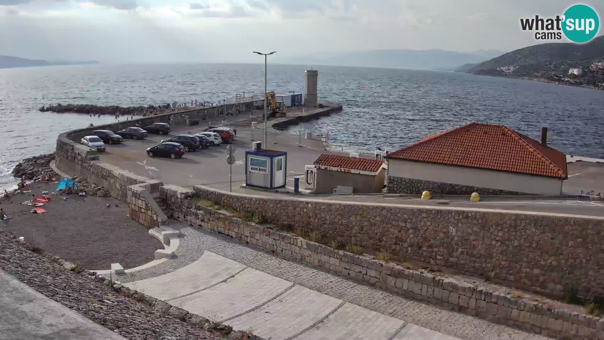 Senj Hafen Webcam – Wellenbrecher & Leuchtturm Liveblick