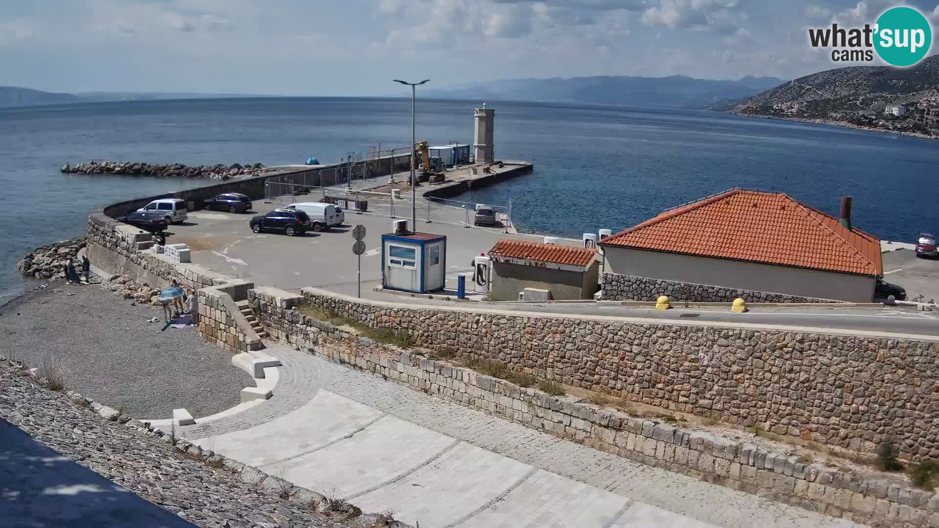 Senj Harbour Webcam – Breakwater & Lighthouse Live View