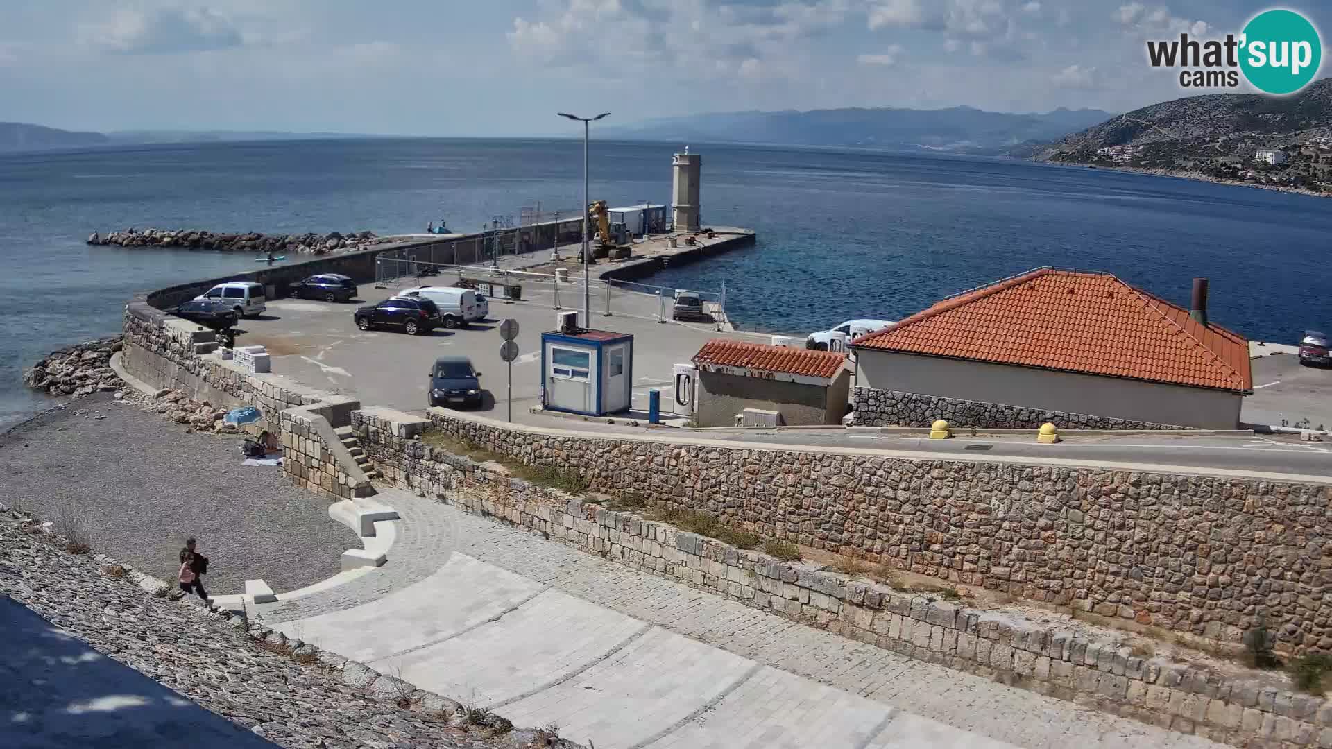 Webcam puerto de Senj – Rompeolas y faro en directo