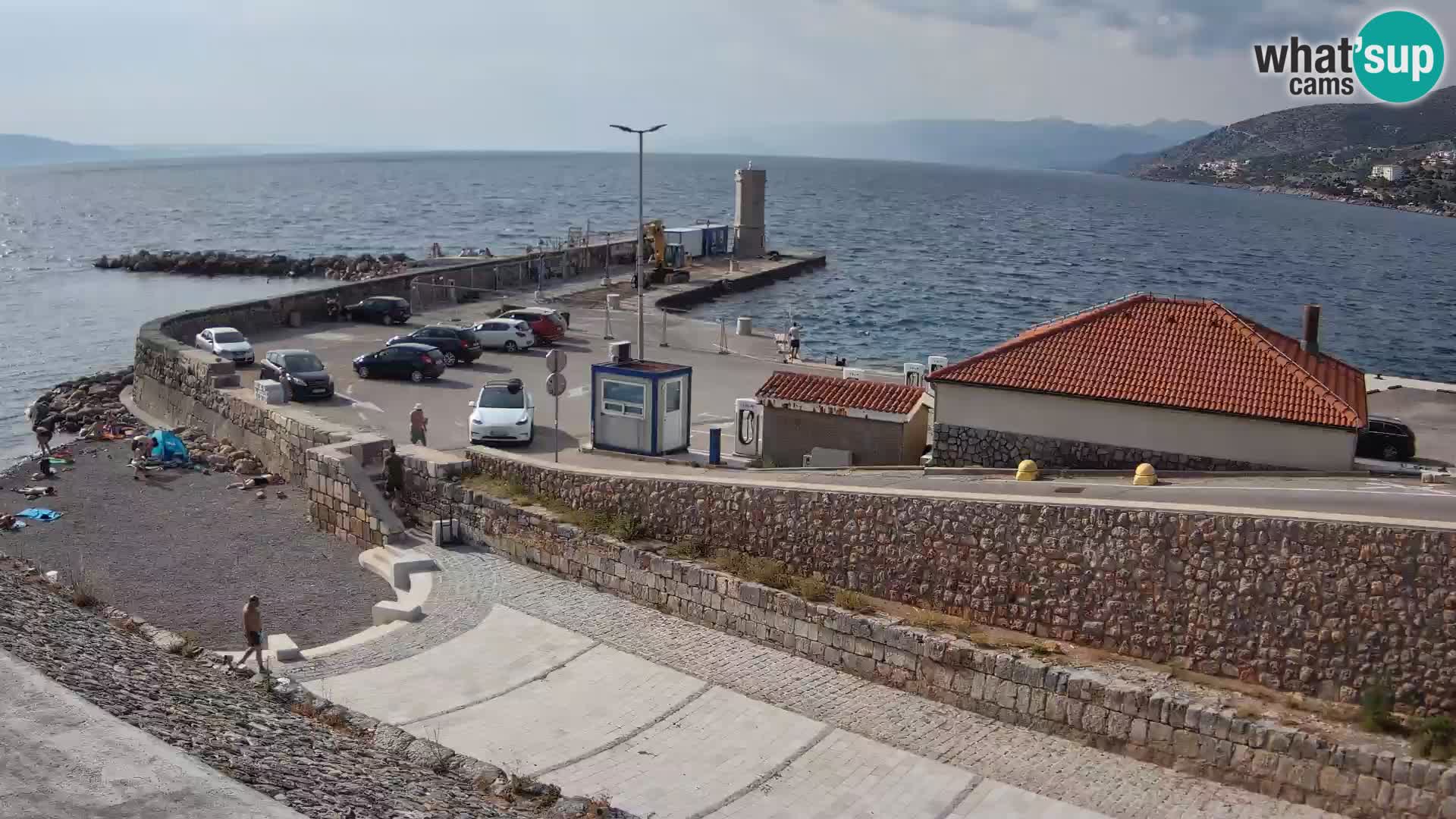 Webcam puerto de Senj – Rompeolas y faro en directo