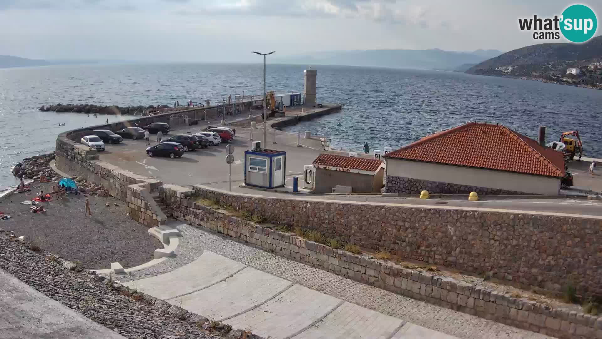 Senj Harbour Webcam – Breakwater & Lighthouse Live View