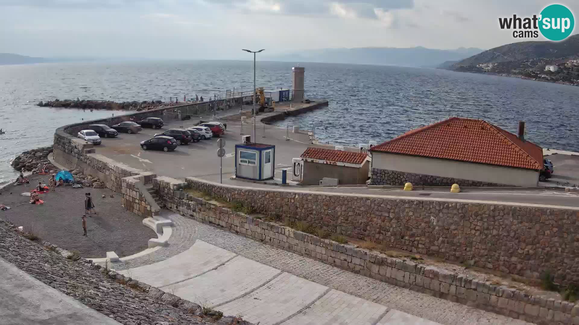 Webcam puerto de Senj – Rompeolas y faro en directo