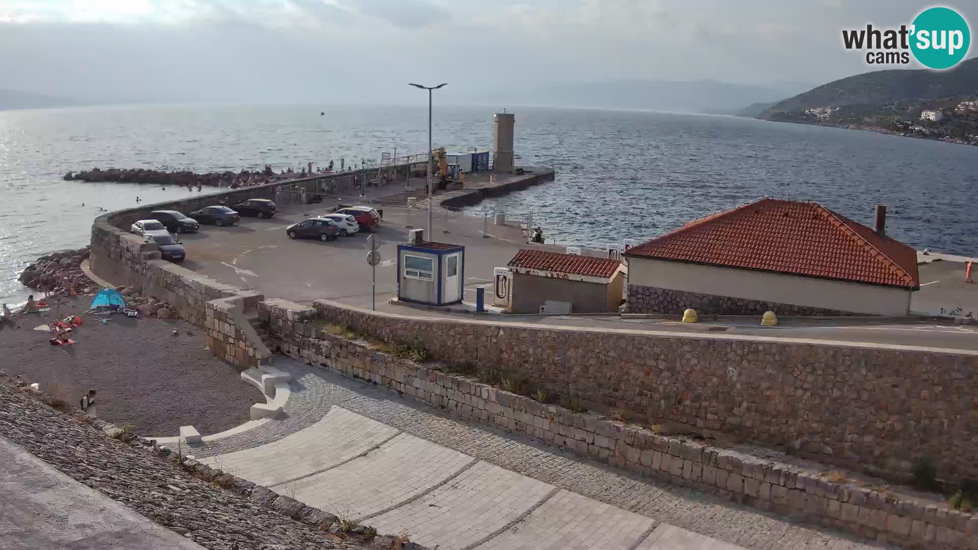 Webcam puerto de Senj – Rompeolas y faro en directo