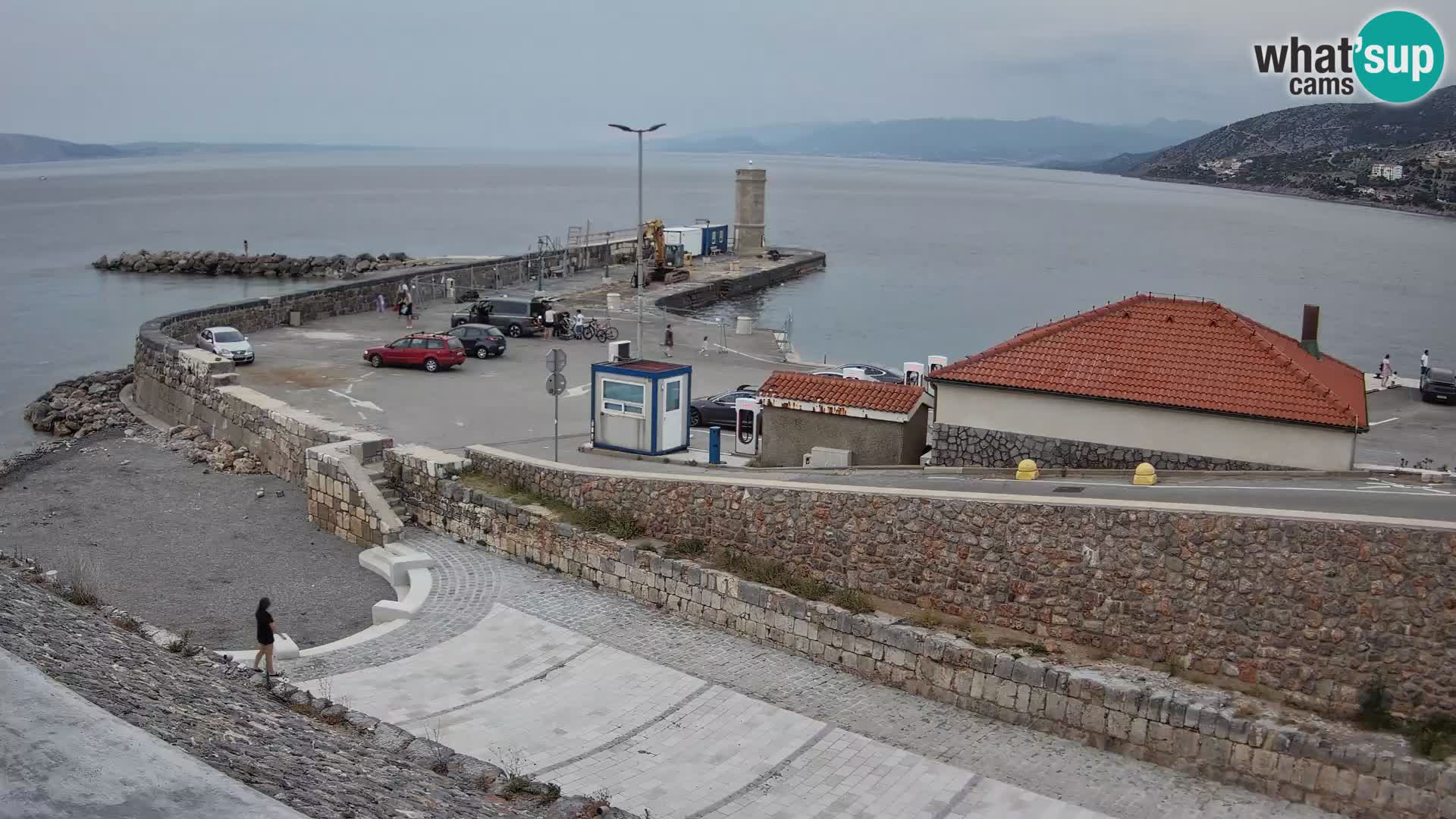 Senj Hafen Webcam – Wellenbrecher & Leuchtturm Liveblick